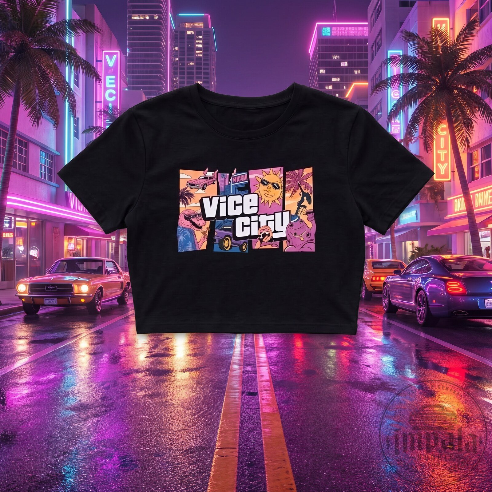 GTA 6 Lucia Vice City Graphic Crop Top 8 GTA 6 Lucia Vice City Graphic Crop Top
