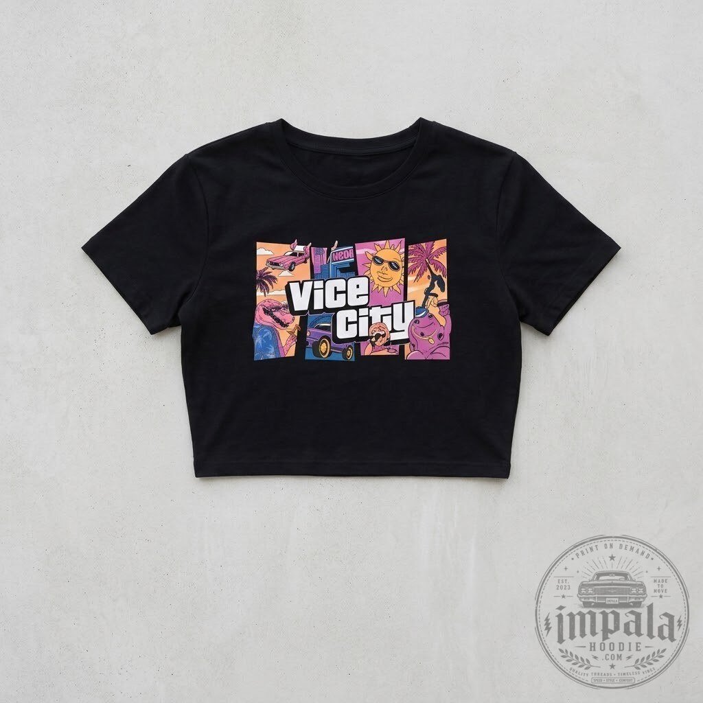 GTA 6 Lucia Vice City Graphic Crop Top 9 GTA 6 Lucia Vice City Graphic Crop Top