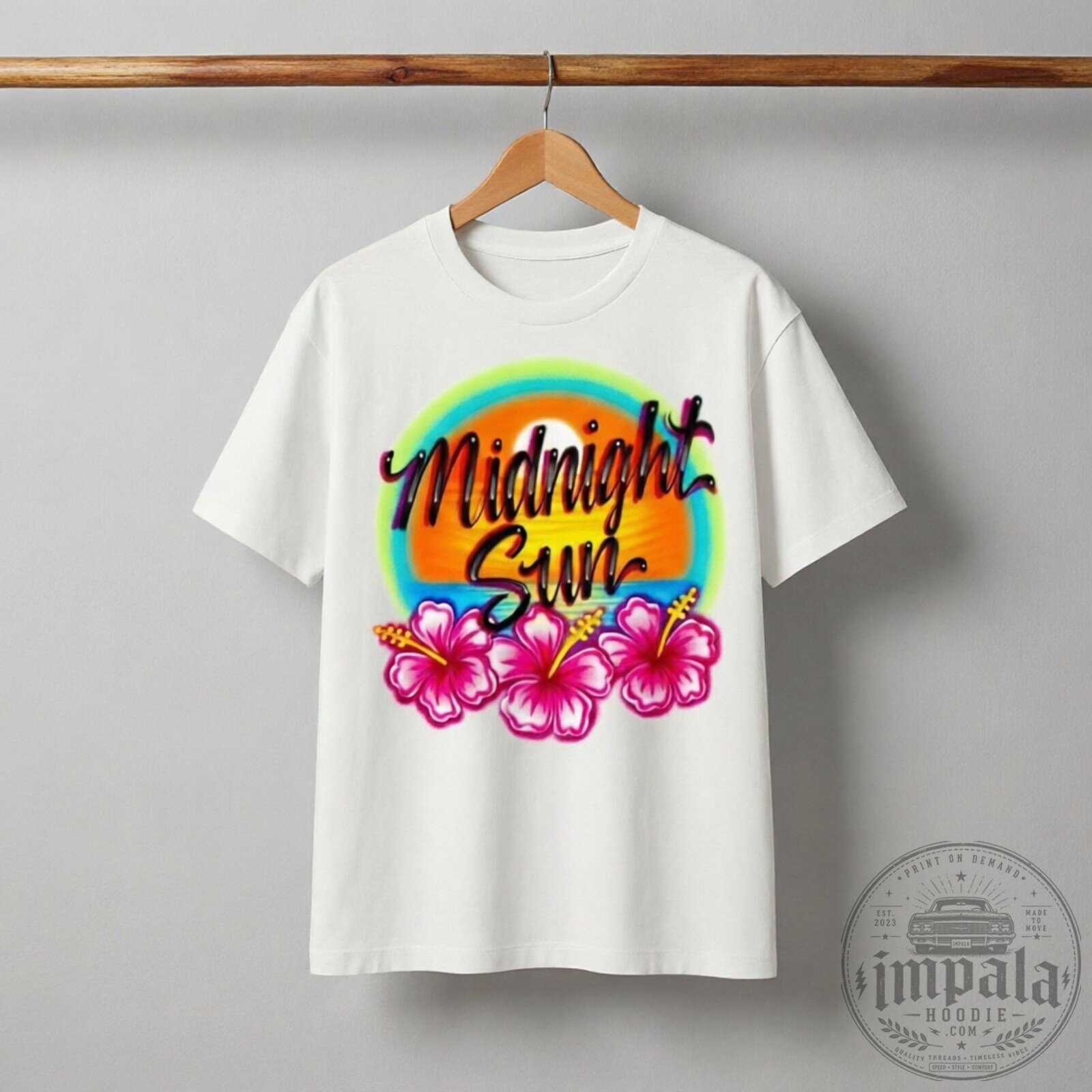 Zara Larsson Midnight Sun Retro Hibiscus Graphic T-Shirt 9 Zara Larsson Midnight Sun Retro Hibiscus Graphic T-Shirt