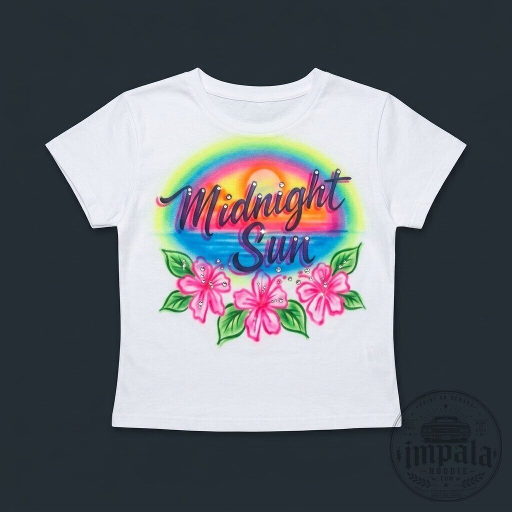 Zara Larsson Midnight Sun Retro Hibiscus Graphic Crop Top T-Shirt 9 Zara Larsson Midnight Sun Retro Hibiscus Graphic Crop Top T-Shirt