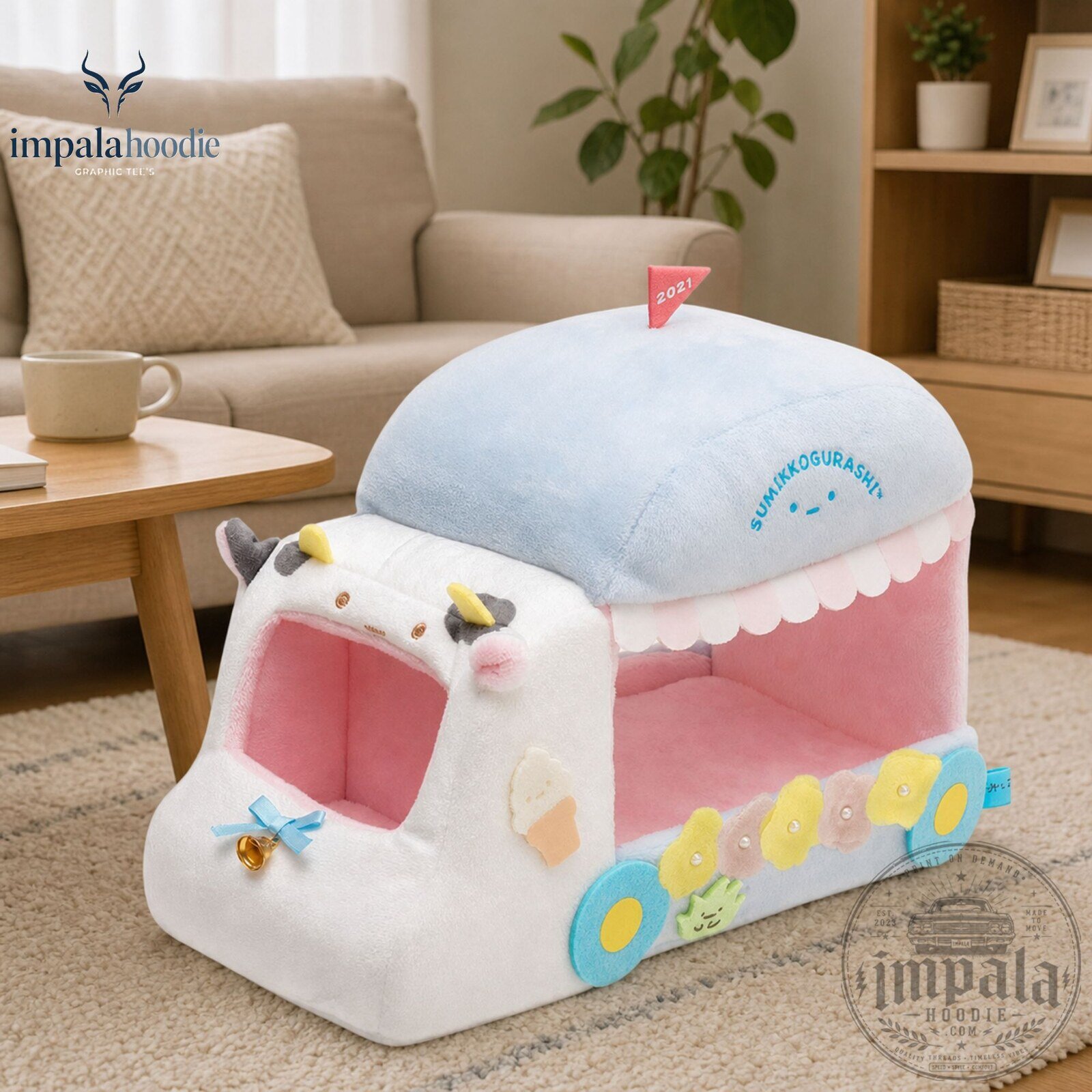 Cute Cow Ice Cream Truck Pet Bed 9 Cute Cow Ice Cream Truck Pet Bed