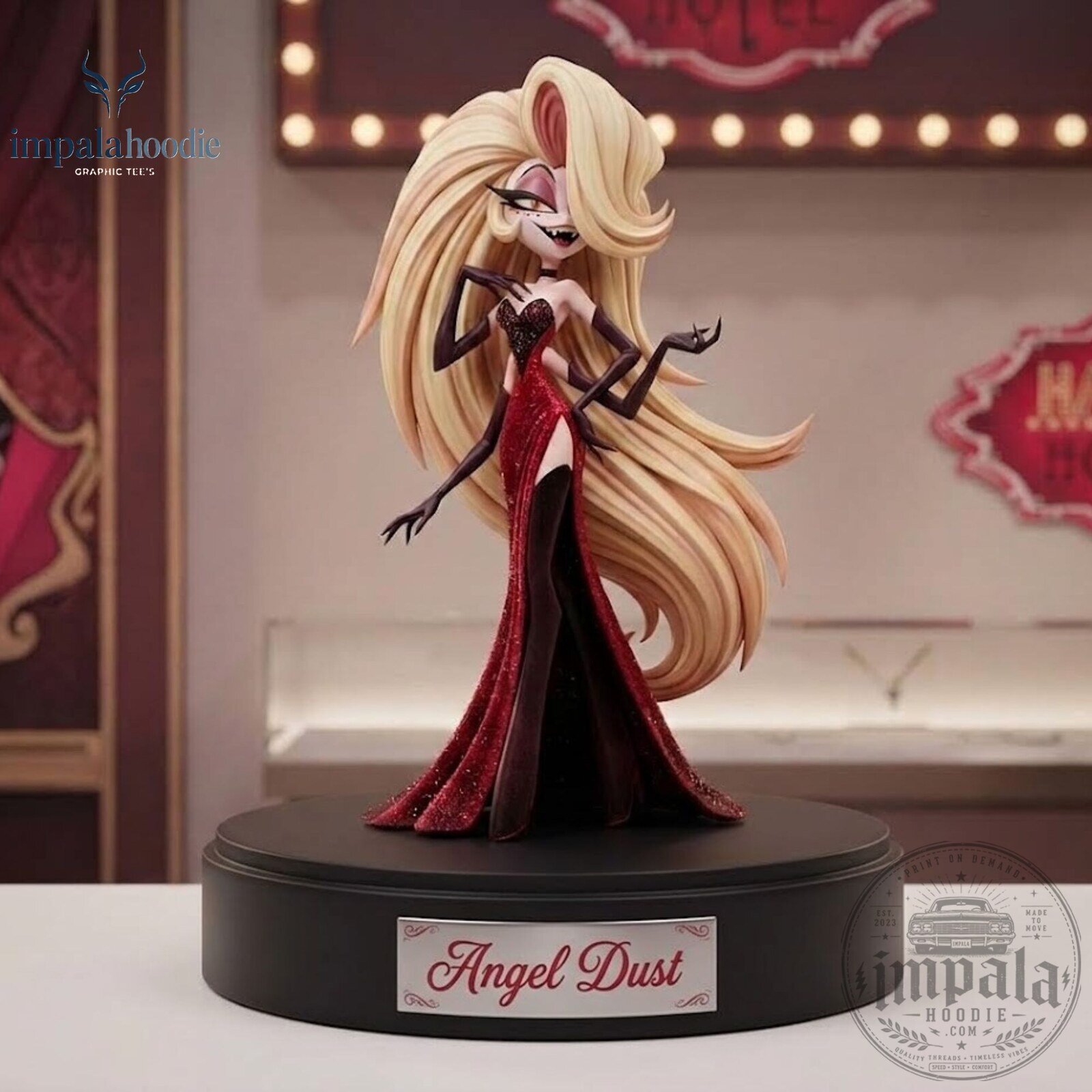 Hazbin Hotel Angel Dust In Drag Collectible Figure 8 Hazbin Hotel Angel Dust In Drag Collectible Figure