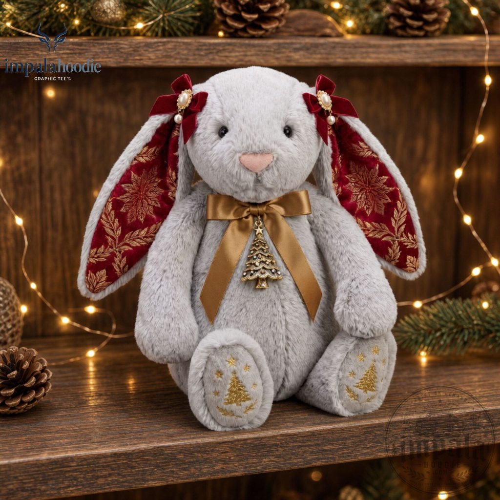 "Top 5 Unique and Festive Gift Ideas for Christmas 2023" 27 Christmas Bunny With Red Velvet Bow Festive Plush Toy