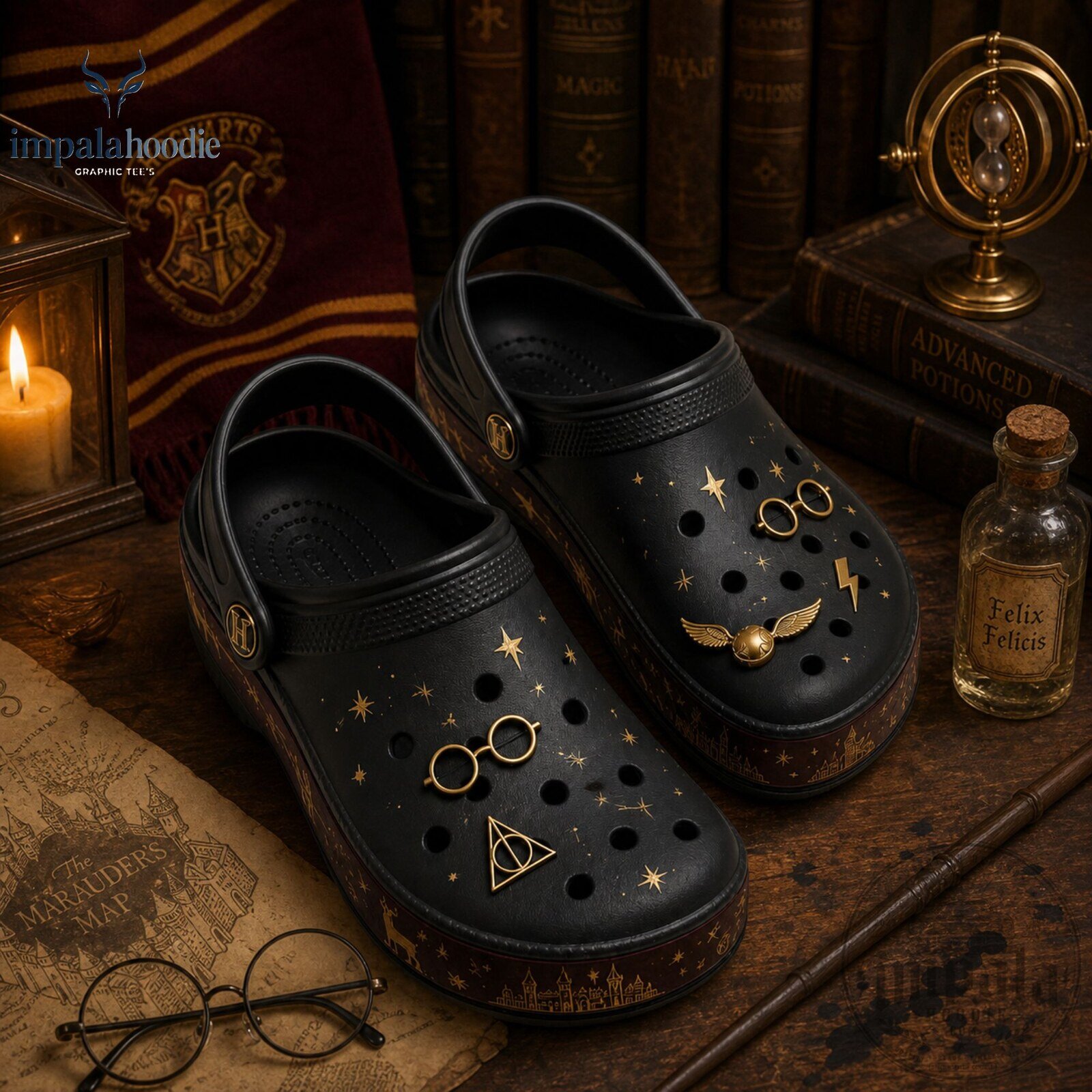 Harry Potter Inspired Wizard Magic Crocs With Charm 8 Harry Potter Inspired Wizard Magic Crocs With Charm