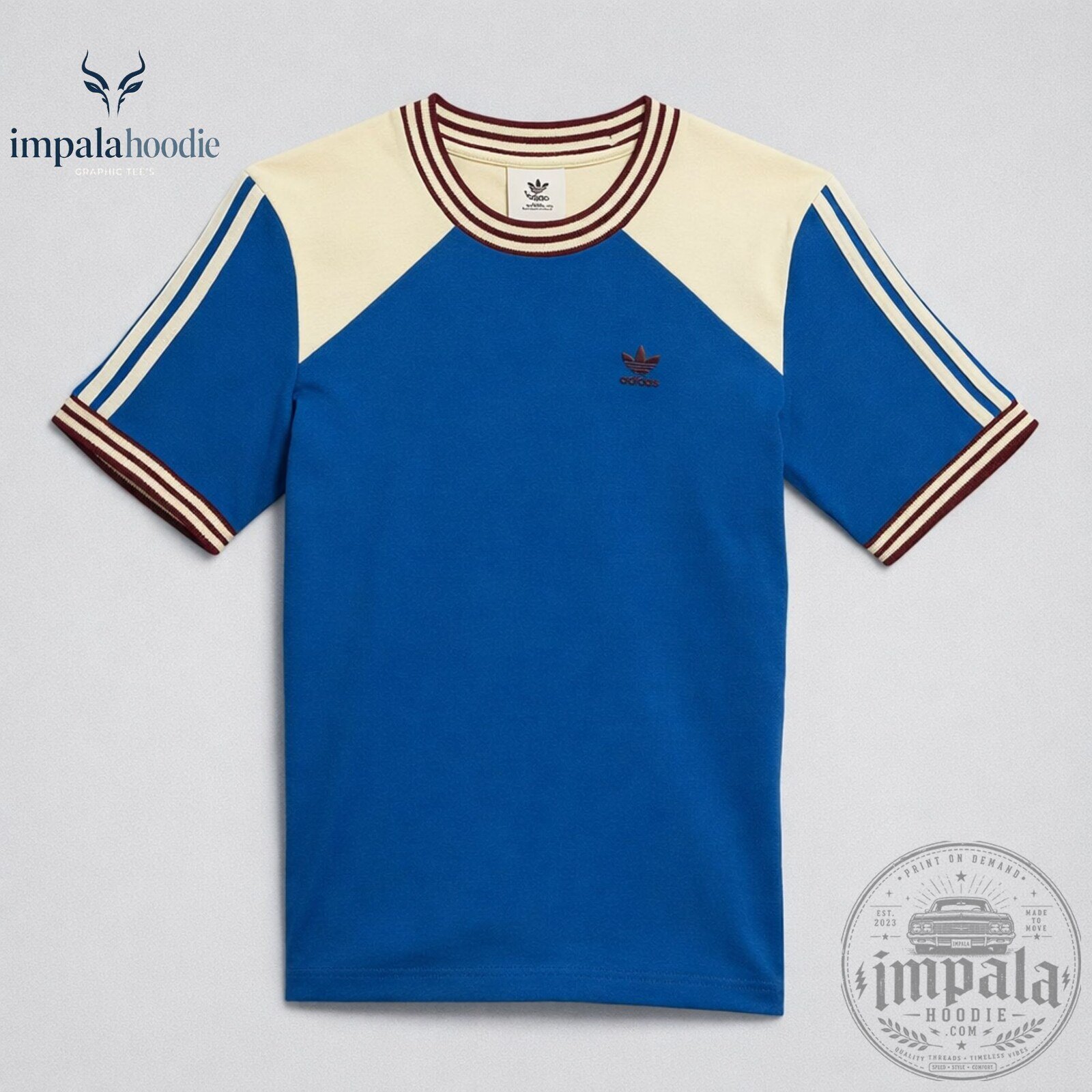 CORTIS Keonho Blue With White & Red Stripes T-Shirt 8 CORTIS Keonho Blue With White & Red Stripes T-Shirt