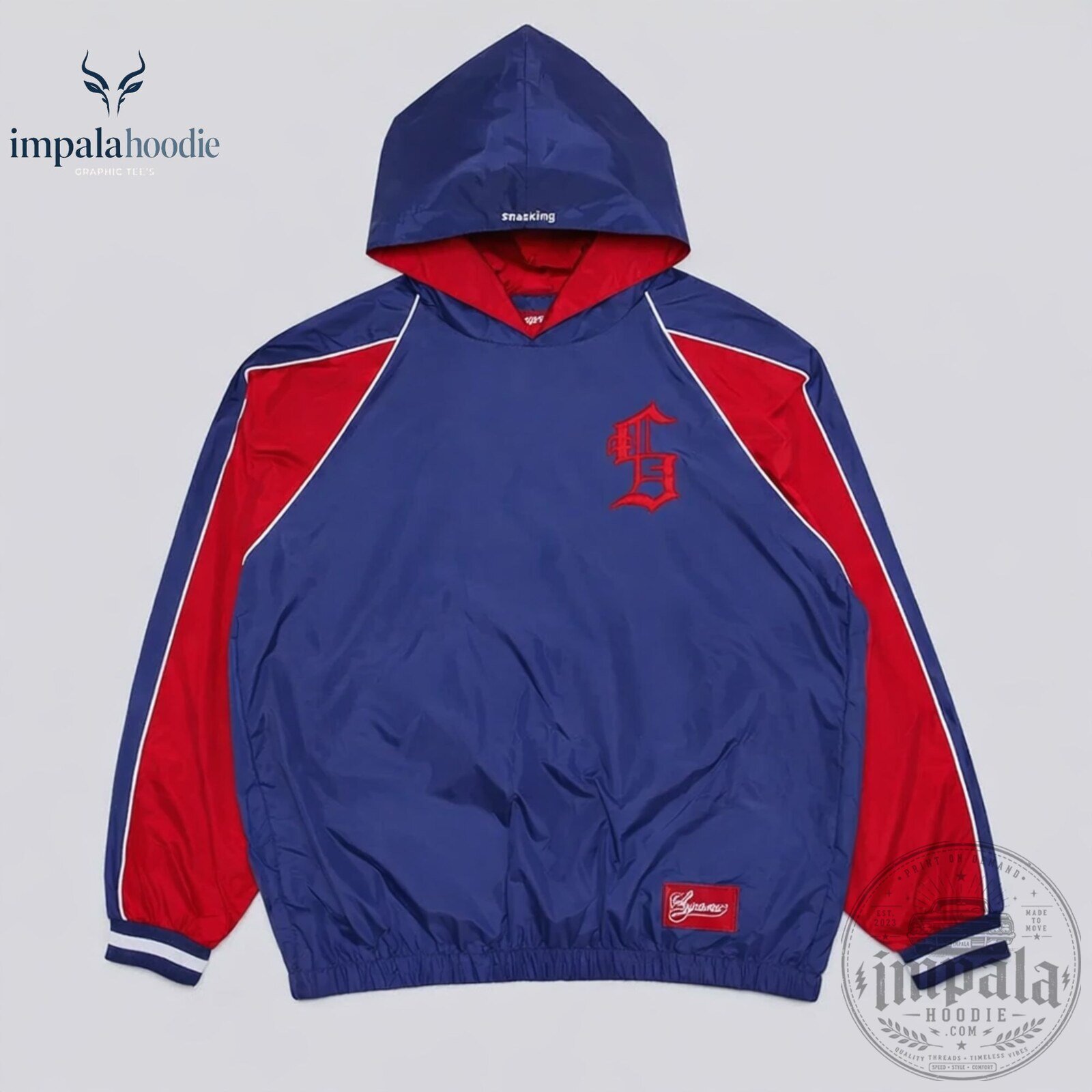 CORTIS James Navy Red Hooded Warm Up Pullover Jacket 8 CORTIS James Navy Red Hooded Warm Up Pullover Jacket