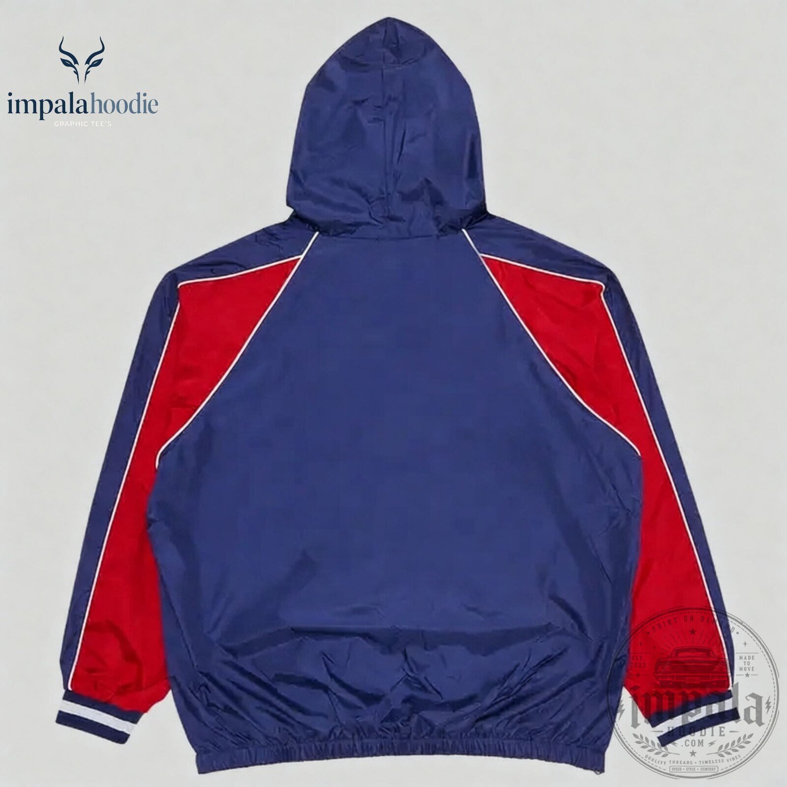 CORTIS James Navy Red Hooded Warm Up Pullover Jacket 9 CORTIS James Navy Red Hooded Warm Up Pullover Jacket