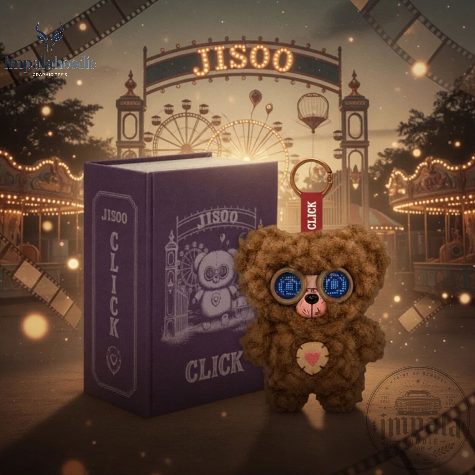 Jisoo Click Single Album Baby Bear Plush Keychain 3 Jisoo Click Single Album Baby Bear Plush Keychain