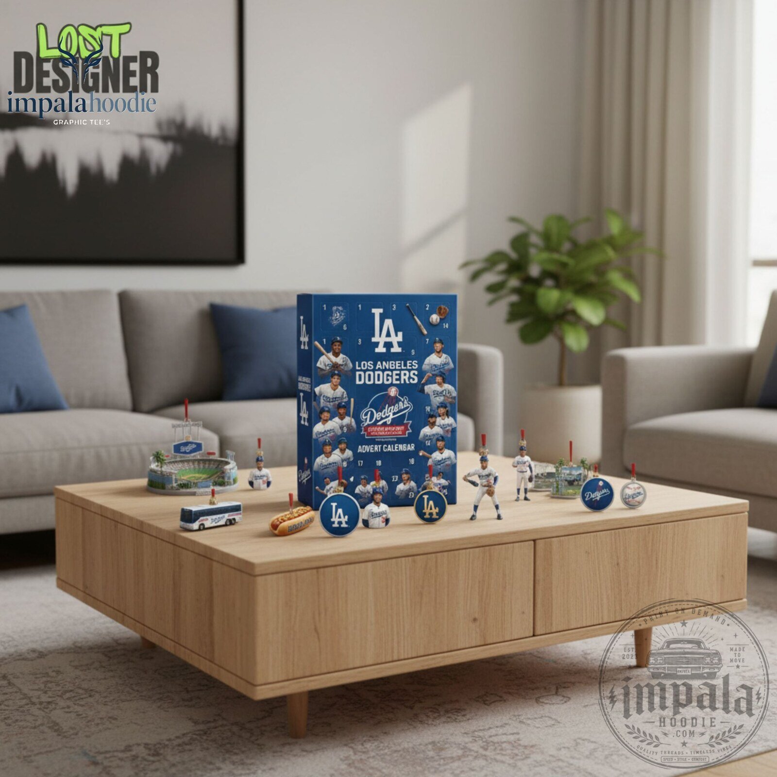 MLB Los Angeles Dodgers Collectible Ornaments Advent Calendar 8 MLB Los Angeles Dodgers Collectible Ornaments Advent Calendar