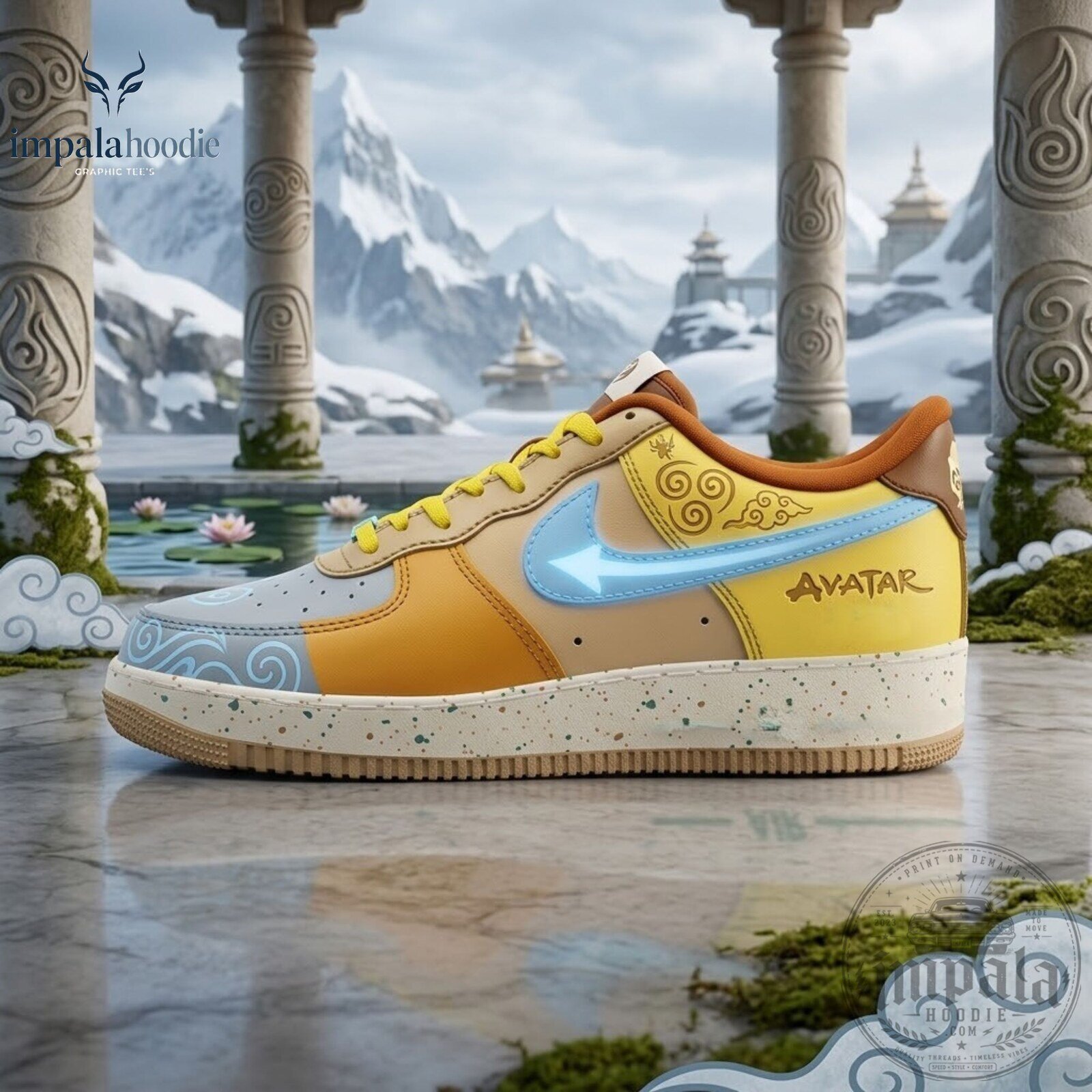 Avatar The Last Airbender Aang Inspired Sneakers 9 Avatar The Last Airbender Aang Inspired Sneakers