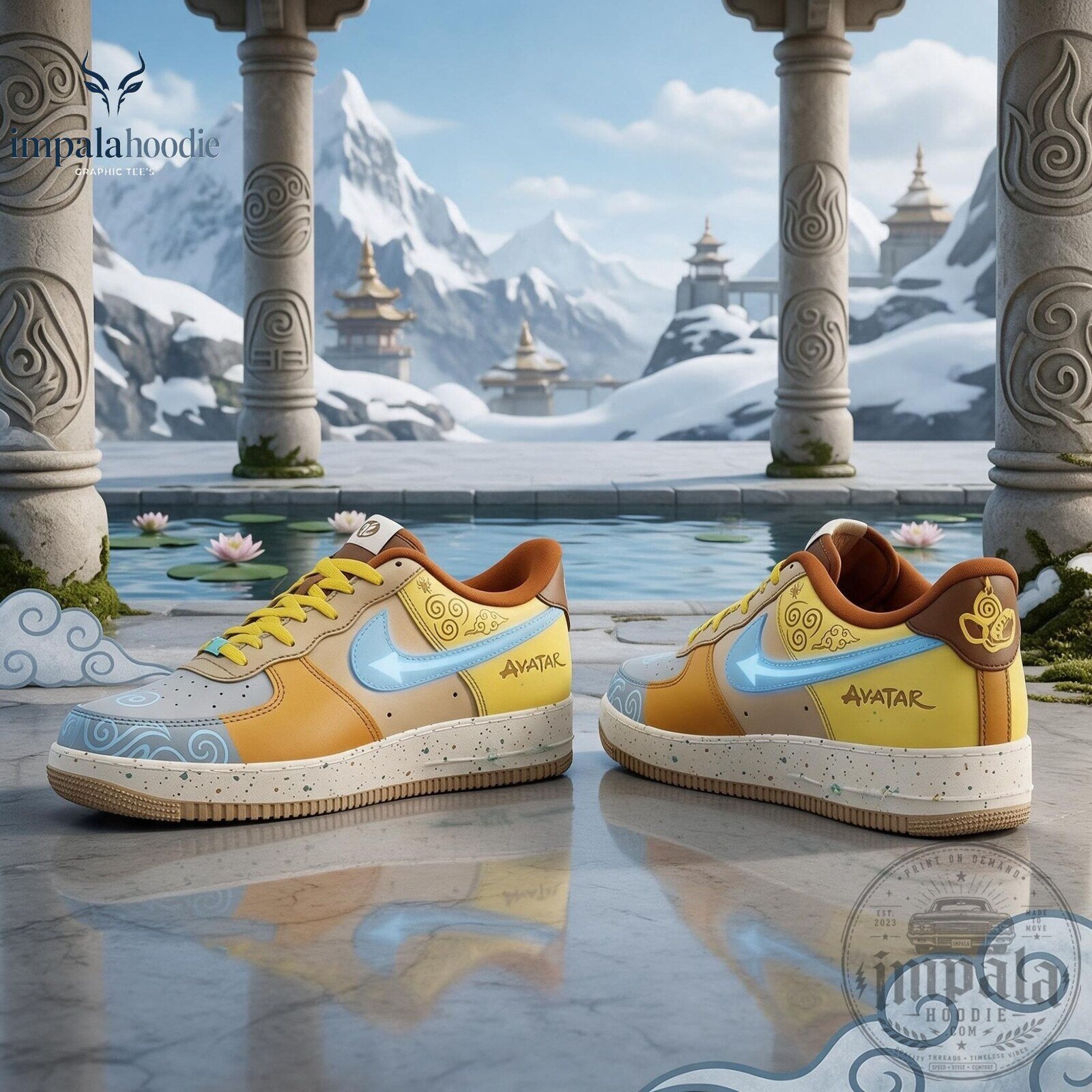 Avatar The Last Airbender Aang Inspired Sneakers 10 Avatar The Last Airbender Aang Inspired Sneakers