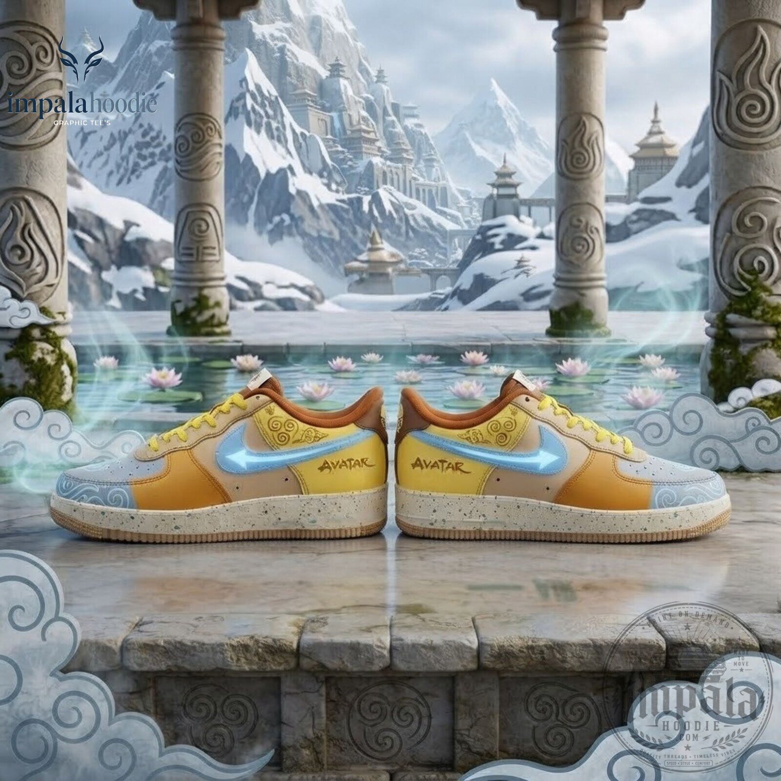 Avatar The Last Airbender Aang Inspired Sneakers 11 Avatar The Last Airbender Aang Inspired Sneakers