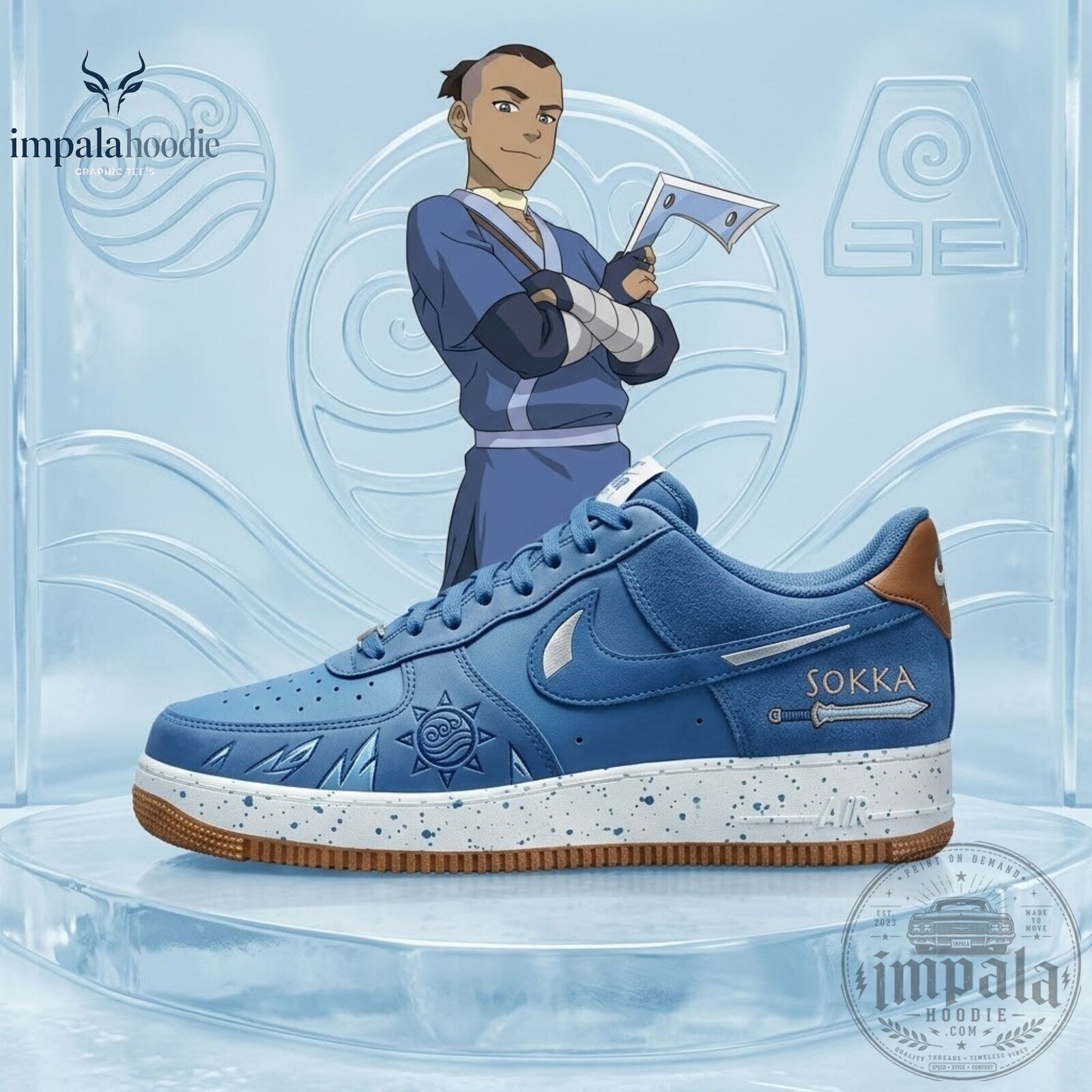 Avatar The Last Airbender Sokka Inspired Sneakers