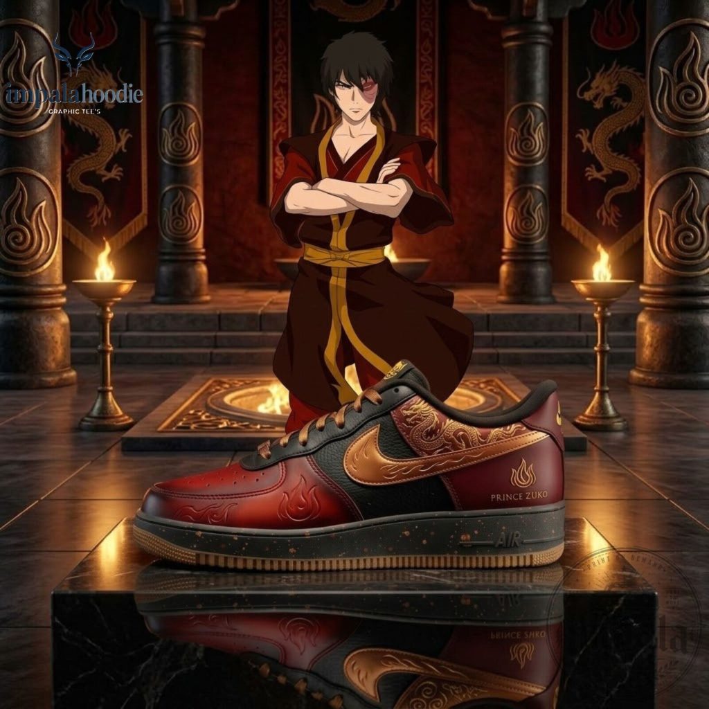 Avatar The Last Airbender Zuko Inspired Sneakers