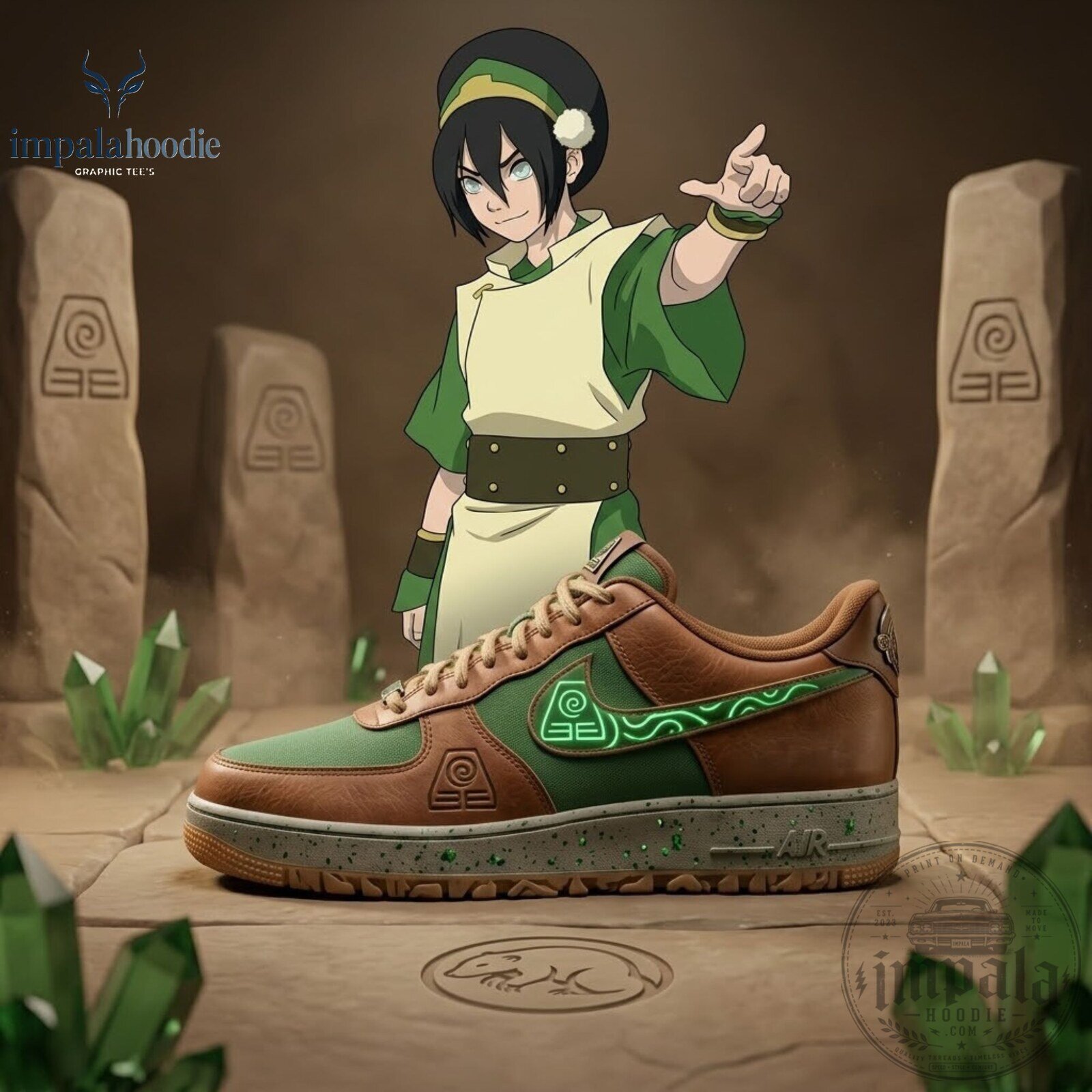 Avatar The Last Airbender Toph Inspired Sneakers