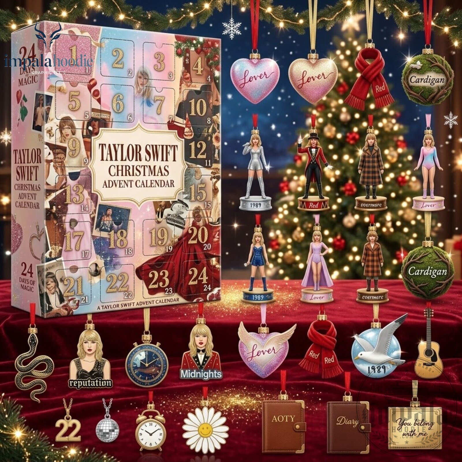 Taylor Swift Christmas 24 Days of Magic Holiday Countdown Advent Calendar 2026