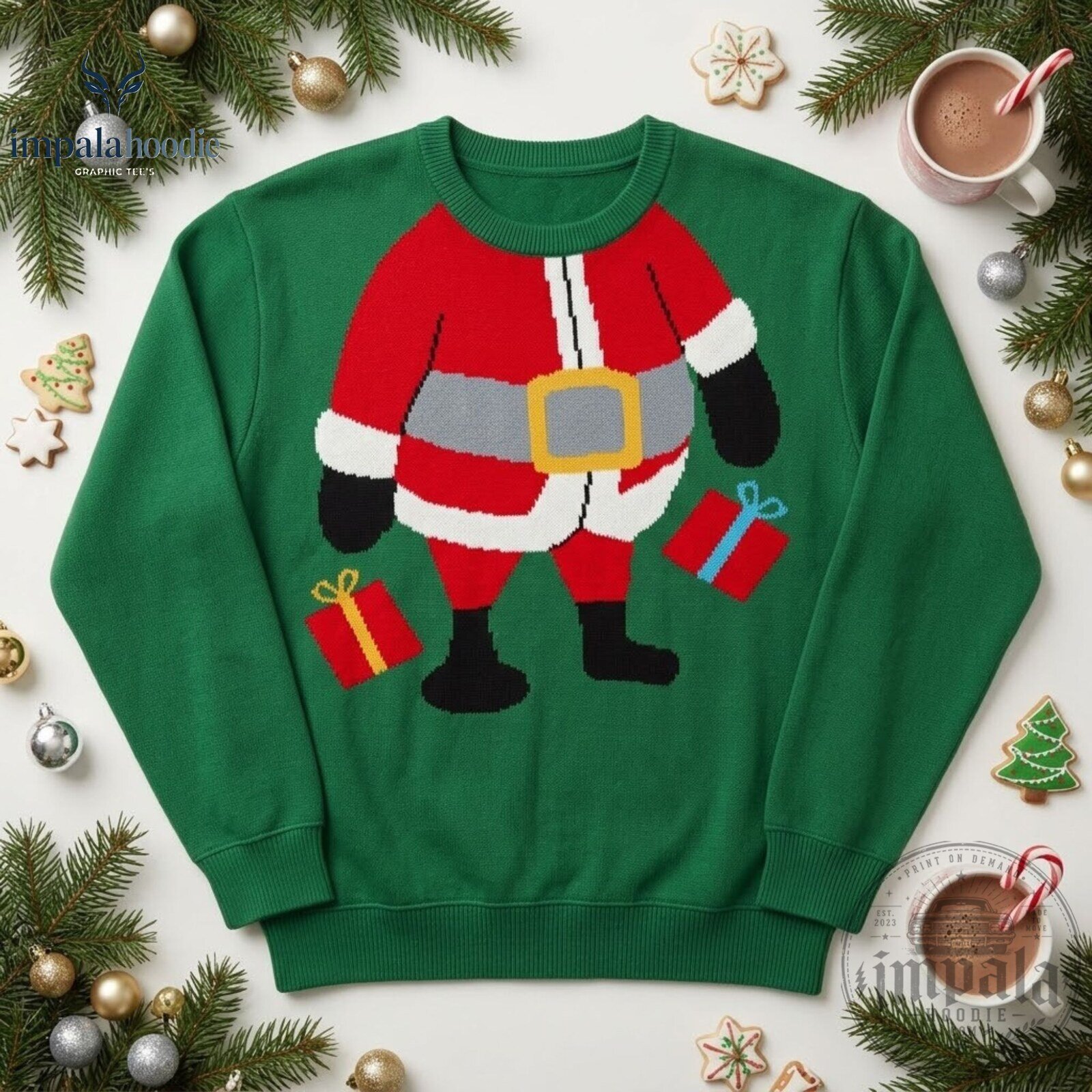 Christmas Funny Santa Ugly Sweater