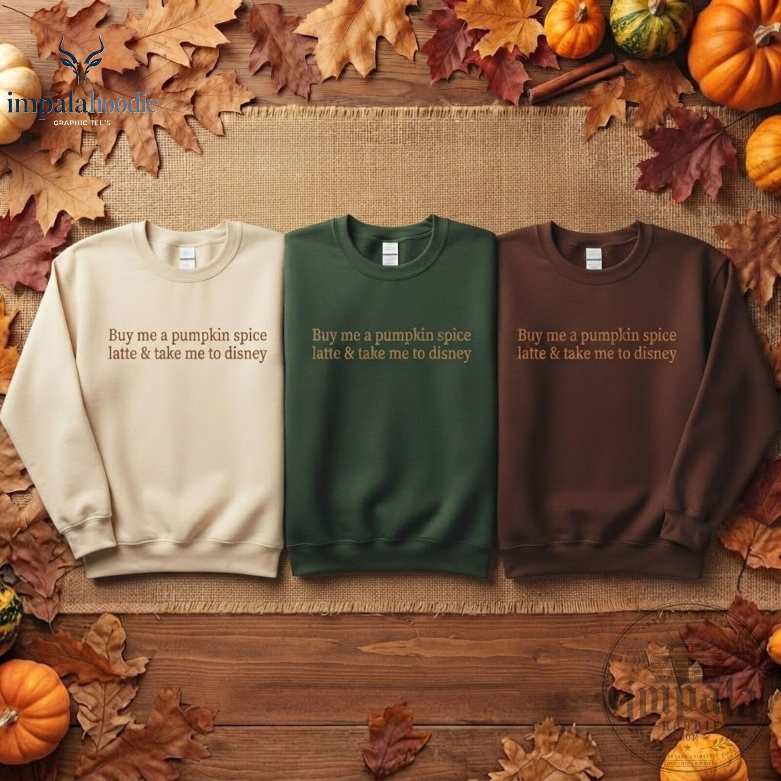 Buy Me A Pumpkin Spice Latte & Take Me To Disney Fall Sweater