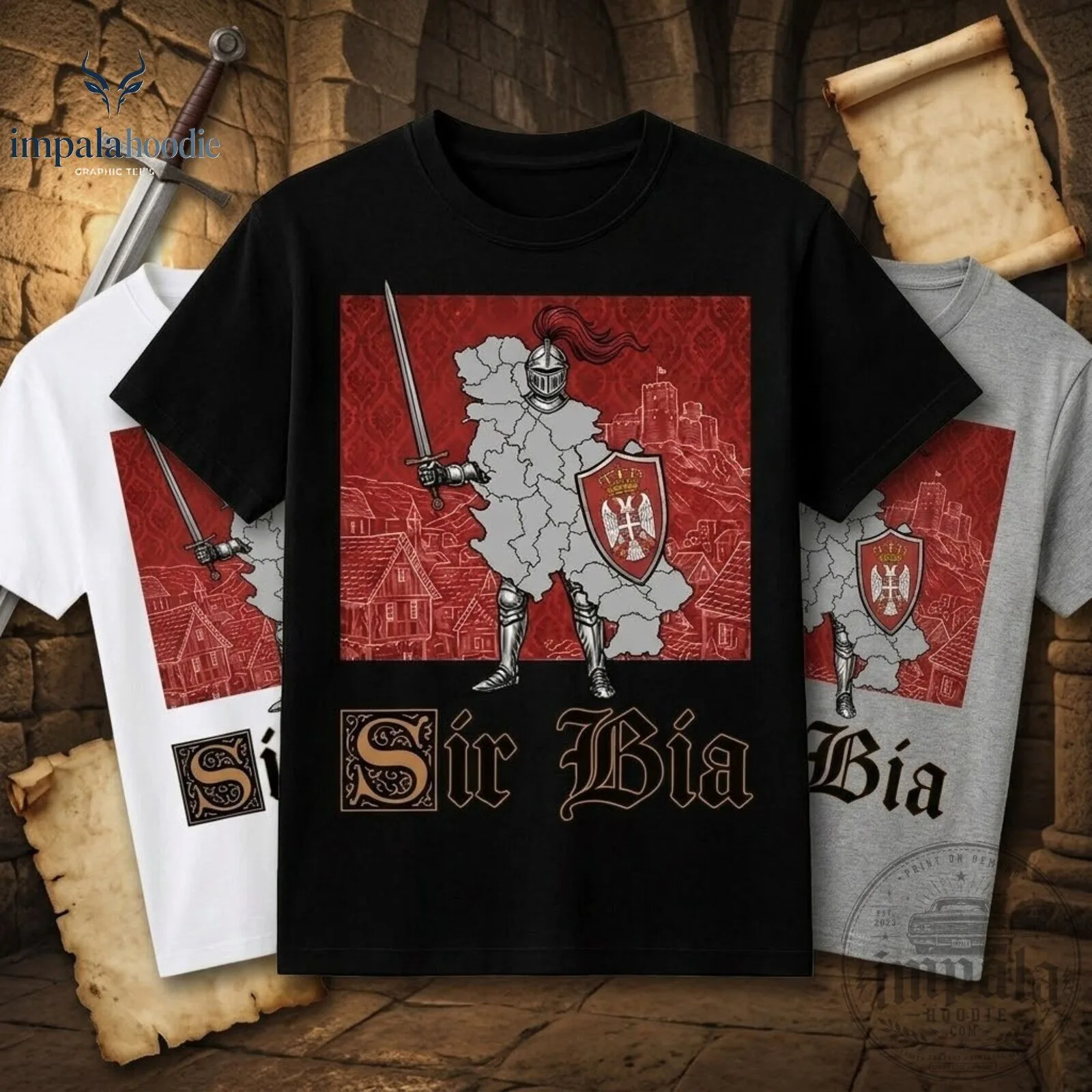Sir Bia Funny Word Pun Graphic T-Shirt