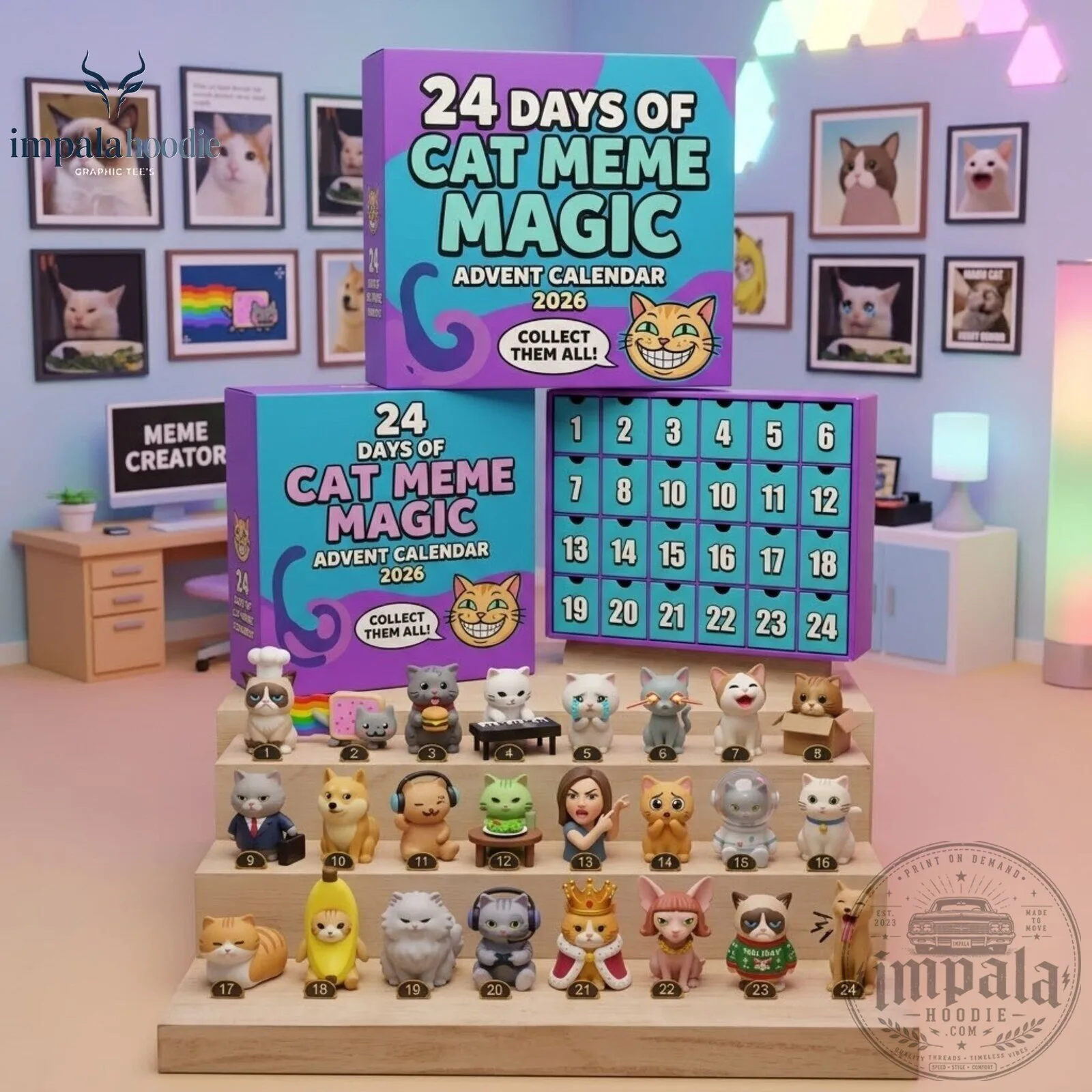 Cat Meme 24 Days Of Cat Meme Magic Advent Calendar 2026