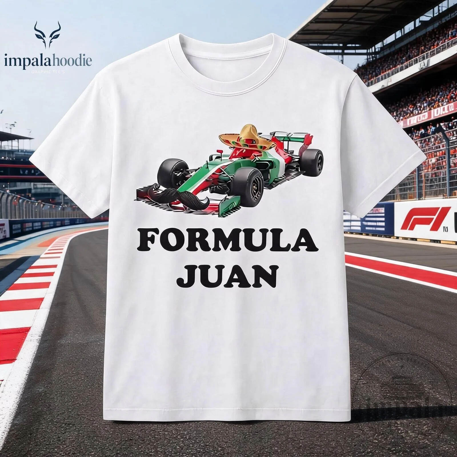 Formula Juan Parody Formula 1 Funny Graphic T-Shirt