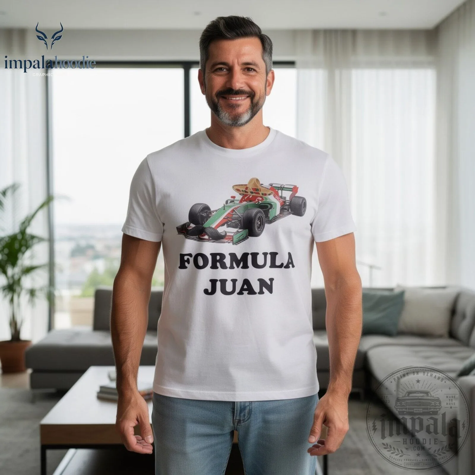 Formula Juan Parody Formula 1 Funny Graphic T-Shirt 11 Formula Juan Parody Formula 1 Funny Graphic T-Shirt