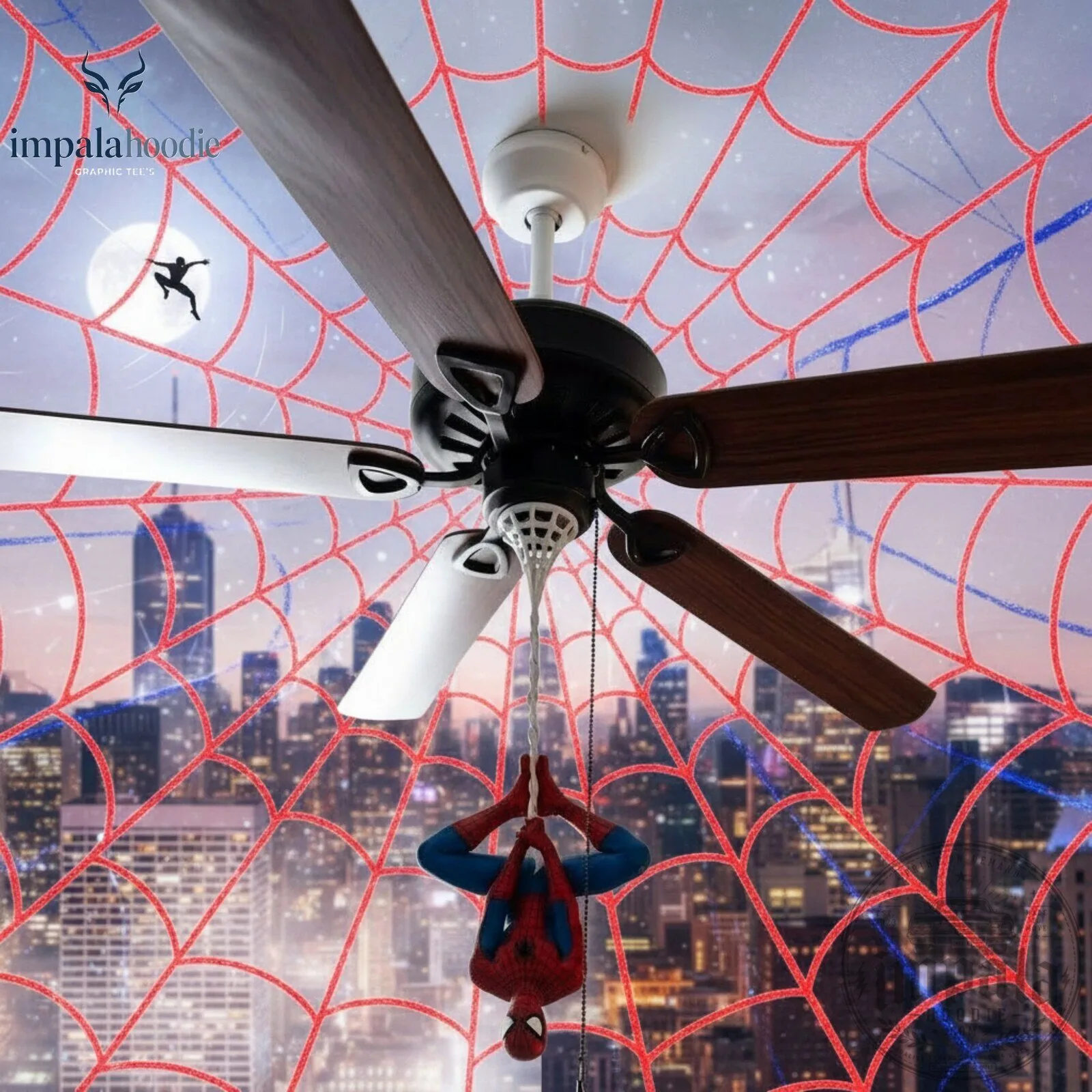 Spider-Man Ceiling Fan Hanging Decor Figure 9 Spider-Man Ceiling Fan Hanging Decor Figure