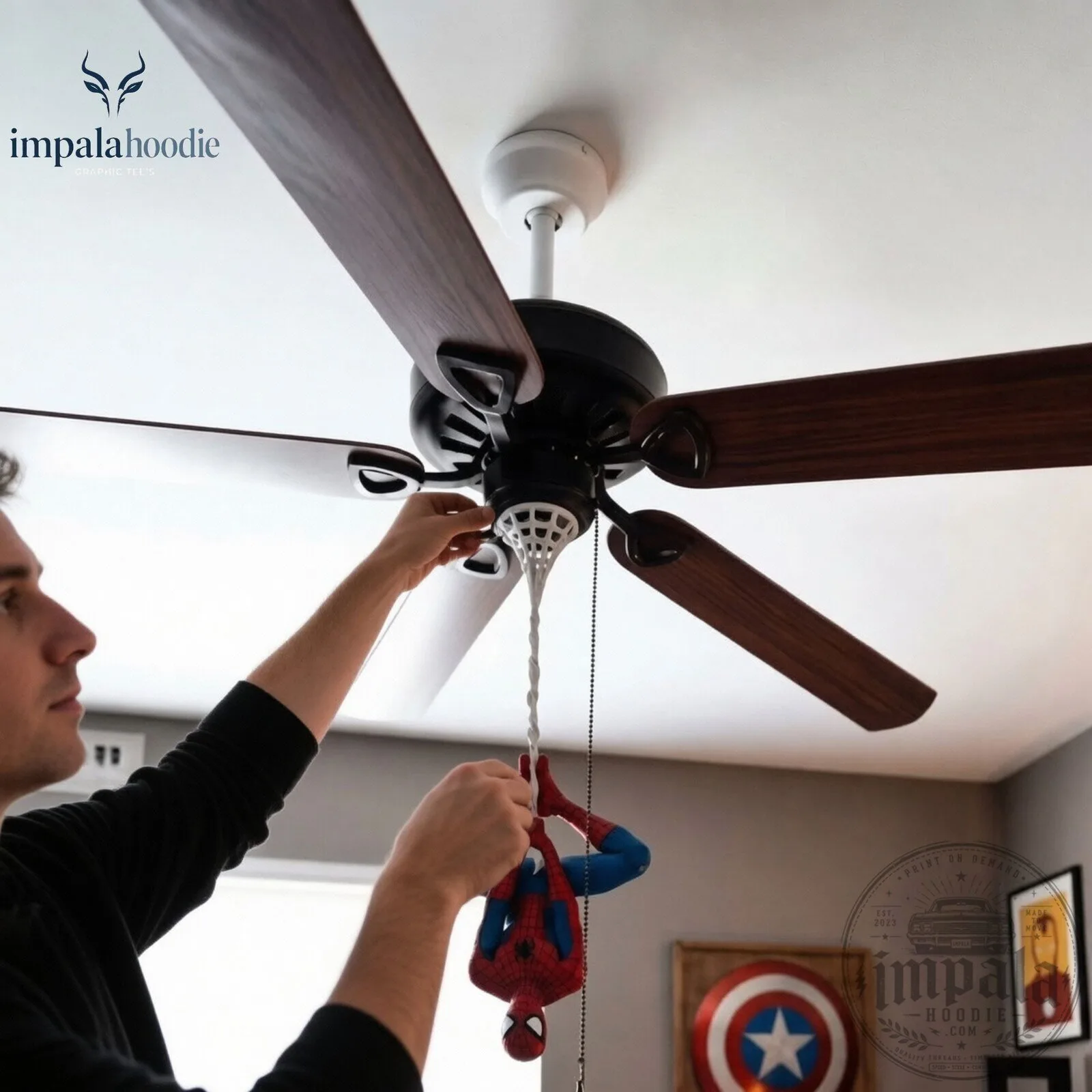 Spider-Man Ceiling Fan Hanging Decor Figure 11 Spider-Man Ceiling Fan Hanging Decor Figure