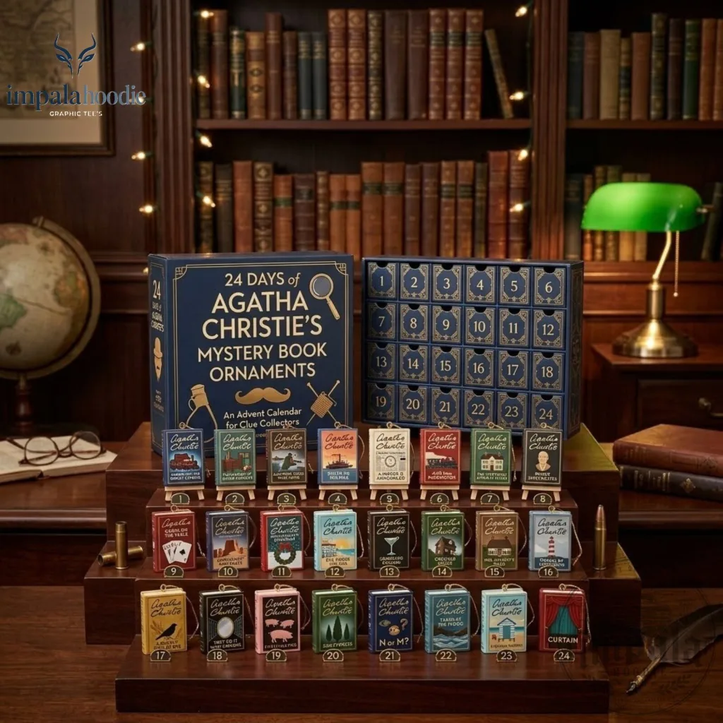 "2026 Advent Calendars: Agatha Christie & Bridgerton Ornaments Collection" 21 Agatha Christie 24 Days Of Mystery Books Christmas Ornaments Advent Calendar 2026