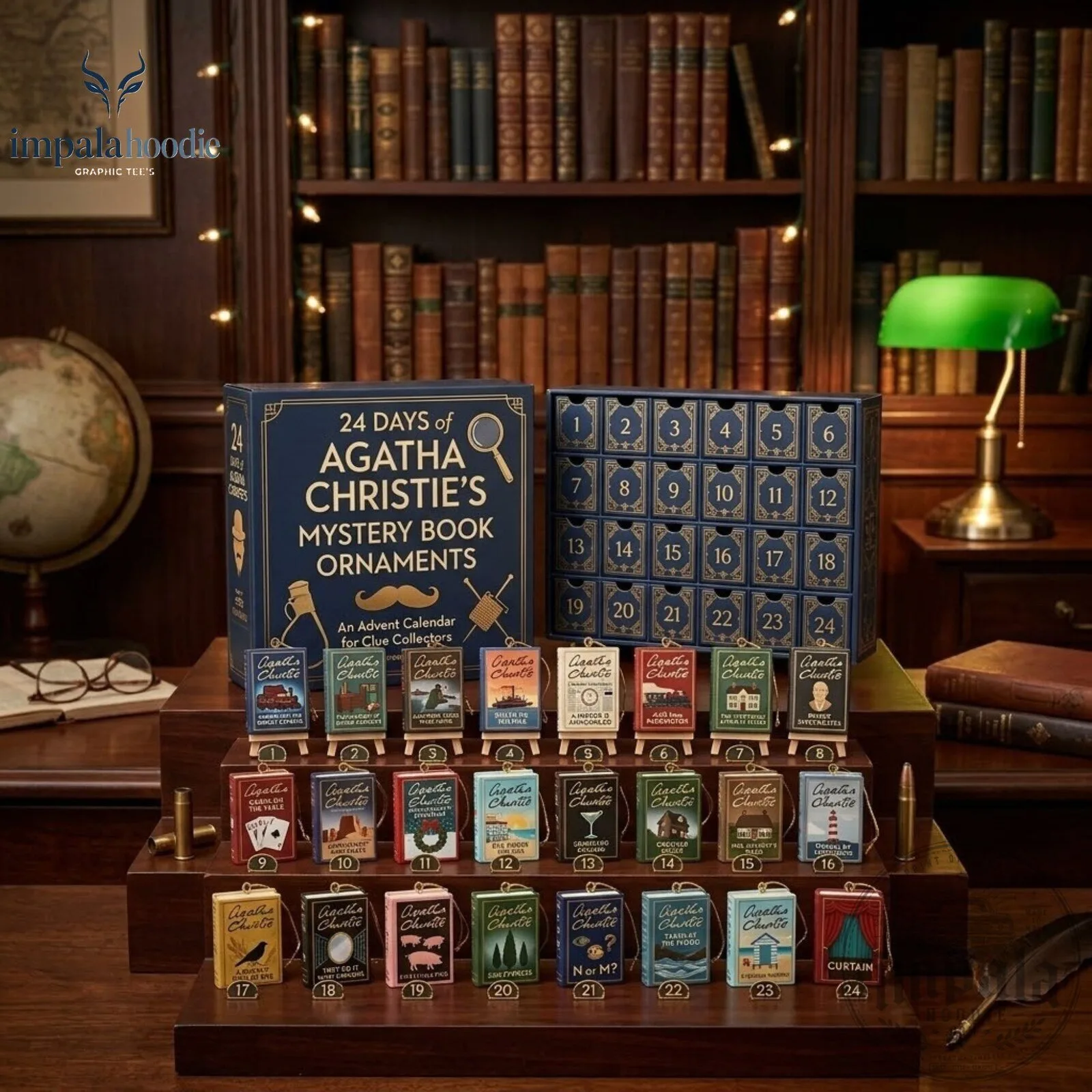 Agatha Christie 24 Days Of Mystery Books Christmas Ornaments Advent Calendar 2026