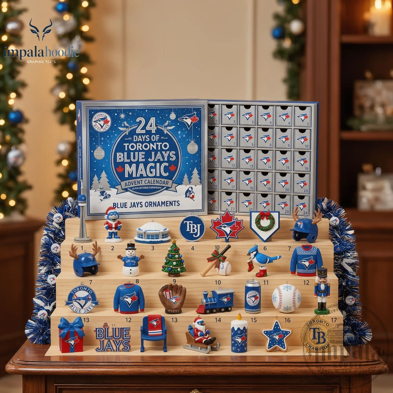 Toronto Blue Jays 24 Days Of MLB Baseball Ornaments Advent Calendar 9 Toronto Blue Jays 24 Days Of MLB Baseball Ornaments Advent Calendar