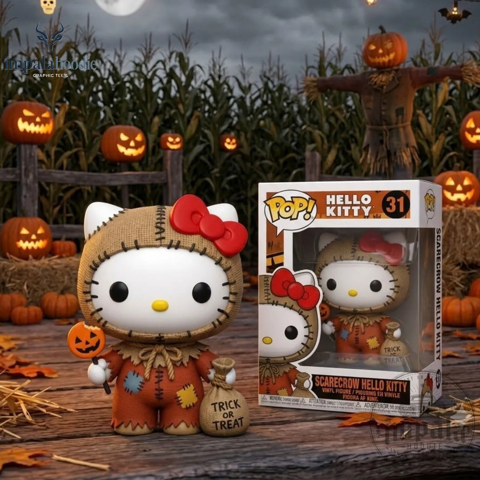 Scarecrow Hello Kitty Halloween Funko Pop Collectible Figure 10 Scarecrow Hello Kitty Halloween Funko Pop Collectible Figure