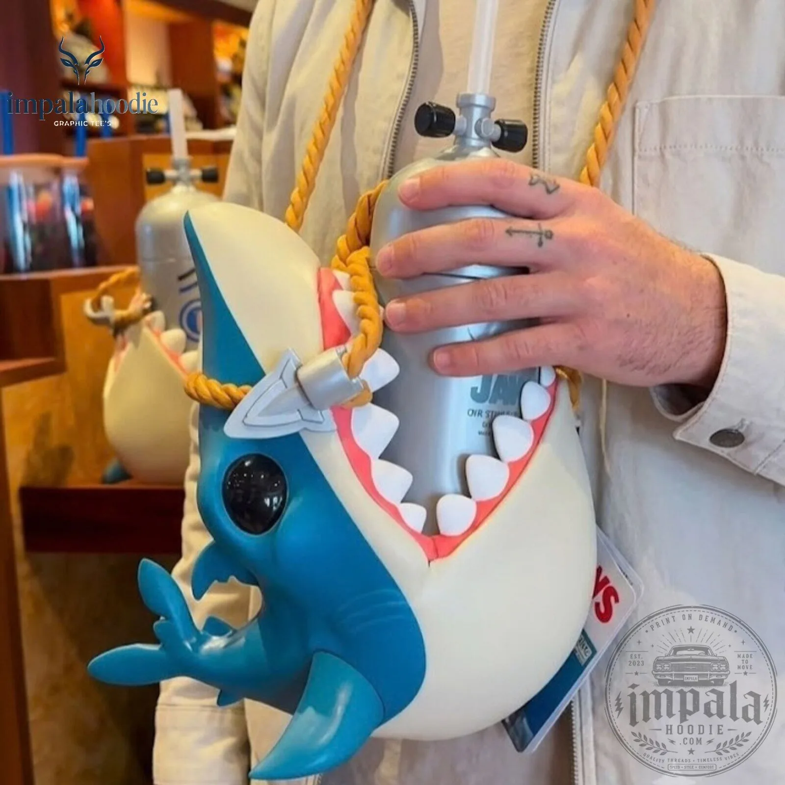 Jaws Crossbody Shark Sipper Cup 9 Jaws Crossbody Shark Sipper Cup