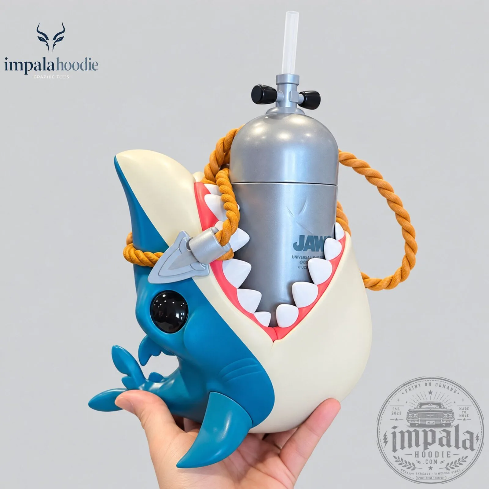 Jaws Crossbody Shark Sipper Cup 10 Jaws Crossbody Shark Sipper Cup