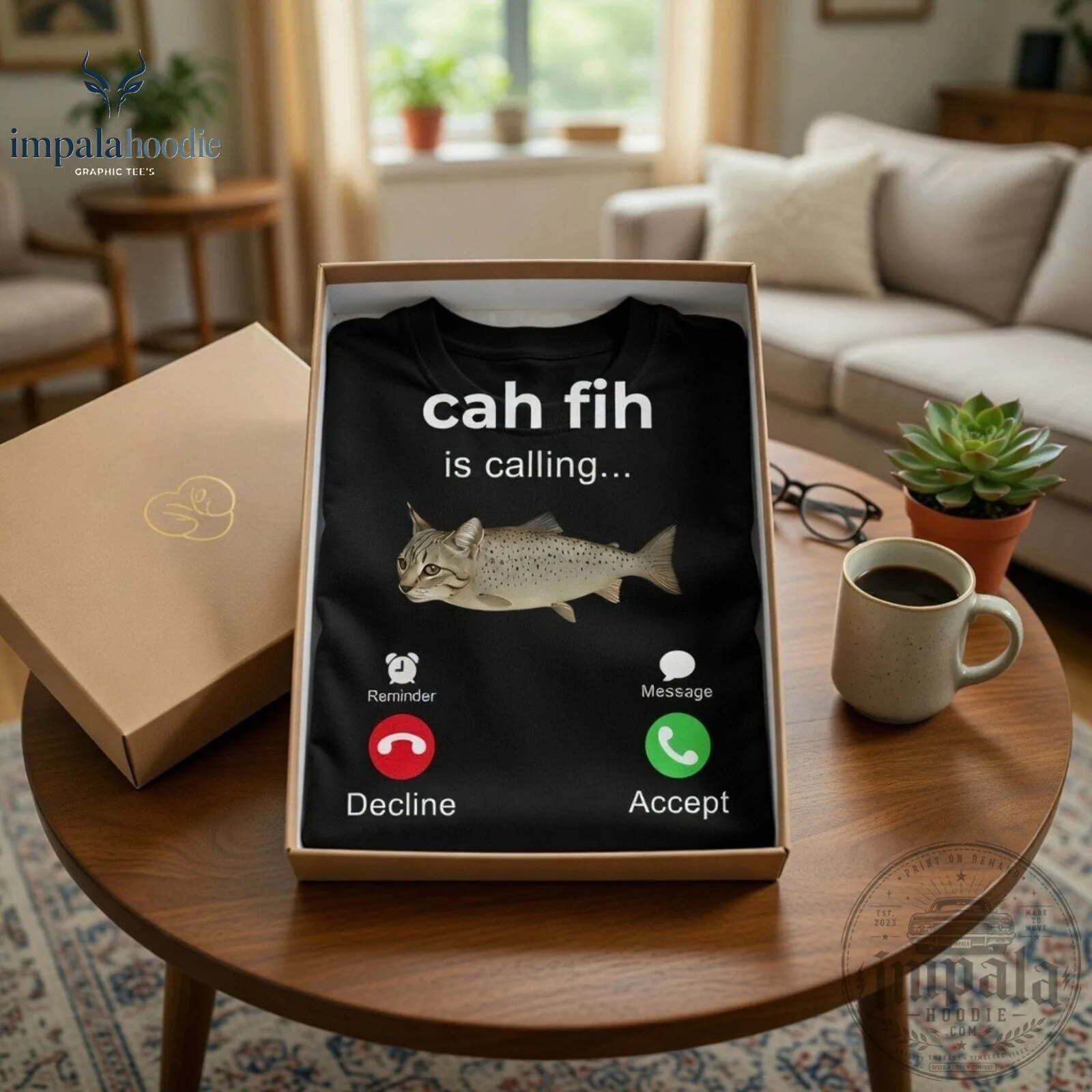 Funny Cah Fih Is Calling Graphic T-Shirt 10 Funny Cah Fih Is Calling Graphic T-Shirt