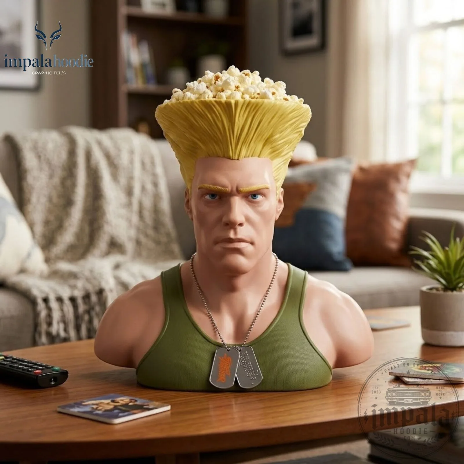 Street Fighter Guile Bust Popcorn Bucket With Removable Dog Tag 9 Street Fighter Guile Bust Popcorn Bucket With Removable Dog Tag