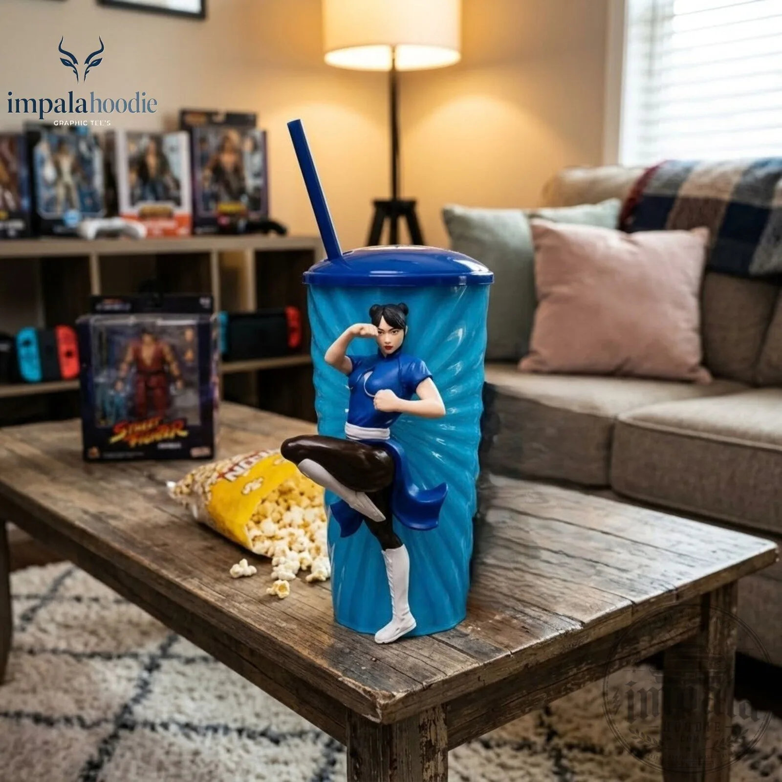 Street Fighter Chun-Li Kickable Knee Strike Action Figure 28oz Tumbler 9 Street Fighter Chun-Li Kickable Knee Strike Action Figure Tumbler
