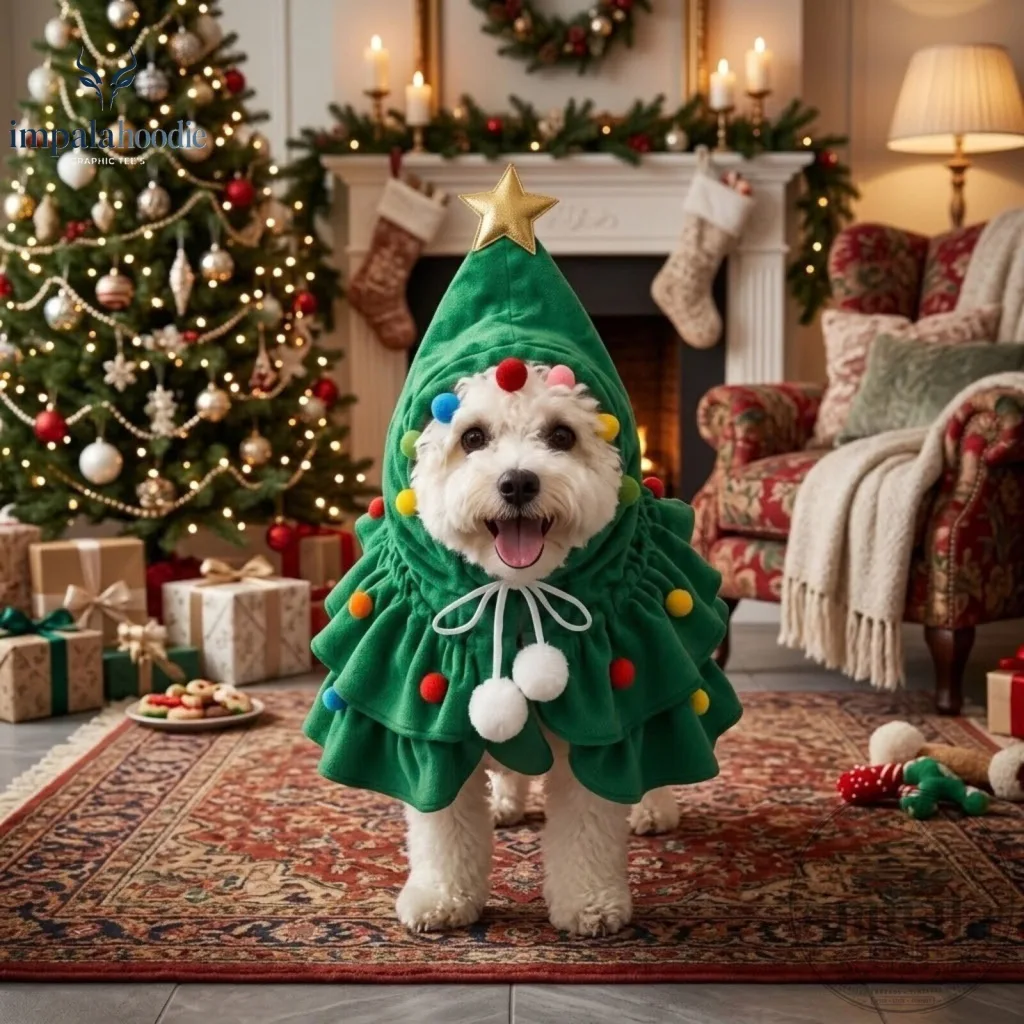 "Top 2026 Christmas Gifts: Pet Costumes & Advent Calendars" 46 Christmas Tree Festive Pet Costume For Cat & Dog