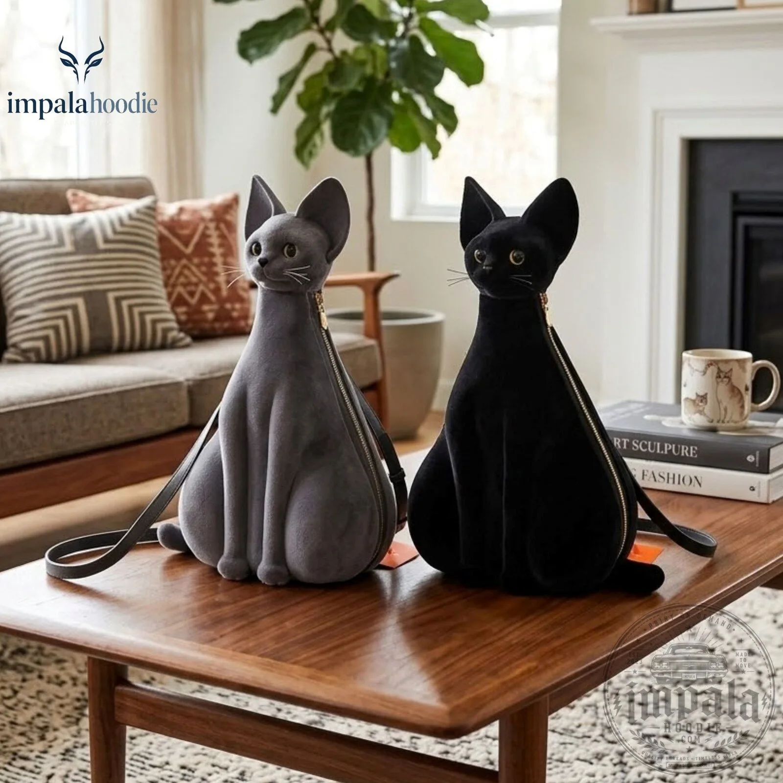 Gothic Cat Mini Backpack For Cat Lovers
