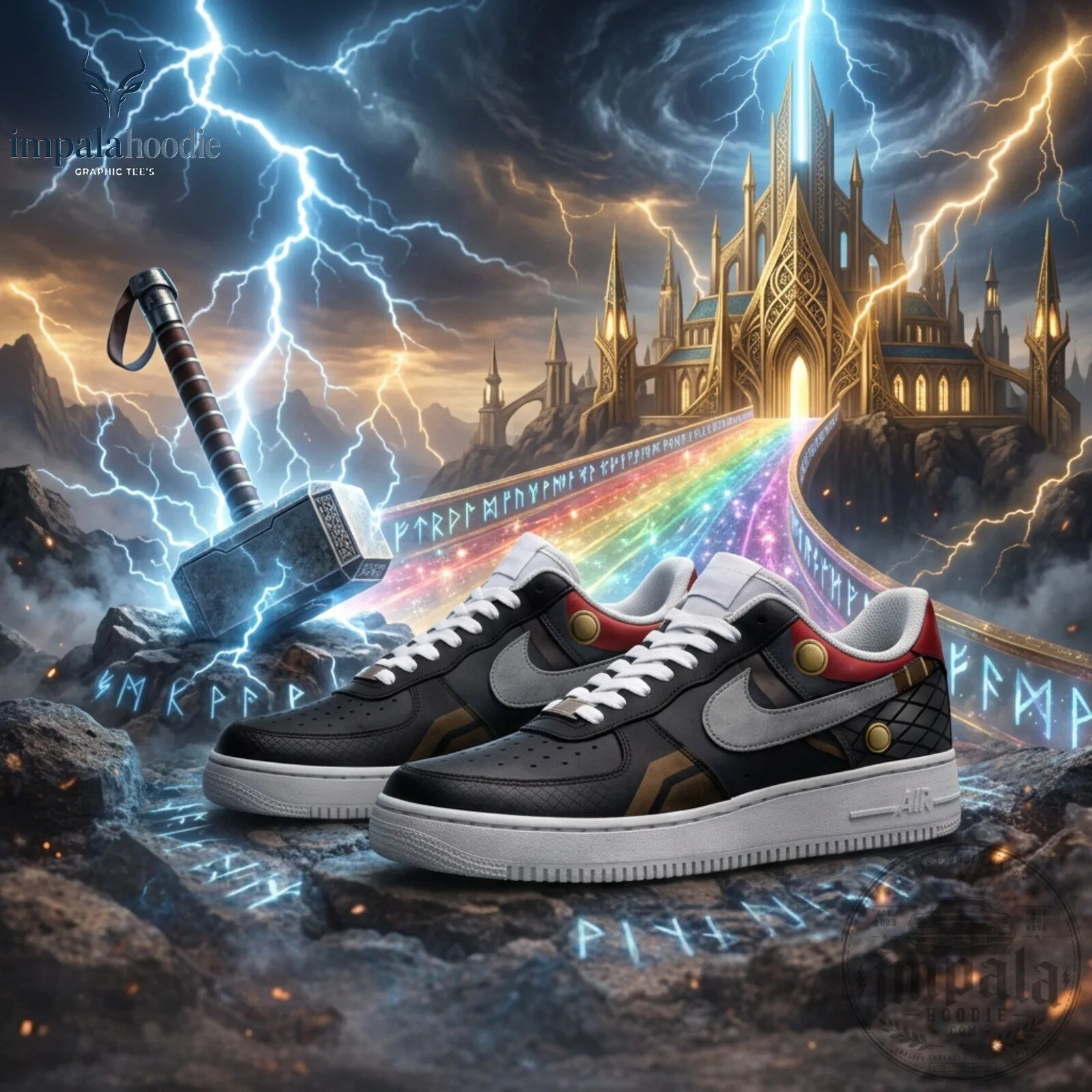 Marvel Avengers Endgame Thor Air Force 1 Sneakers 11 Marvel Avengers Endgame Thor Air Force 1 Sneakers