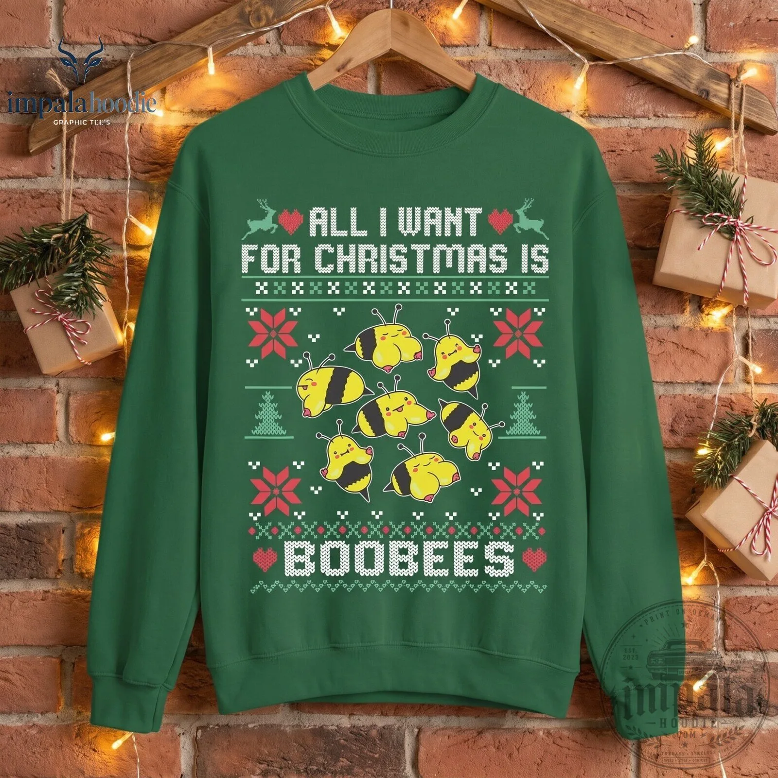 All I Want For Christmas Is Boobees Funny Christmas Ugly Sweater 9 All I Want For Christmas Is Boobees Funny Christmas Ugly Sweater