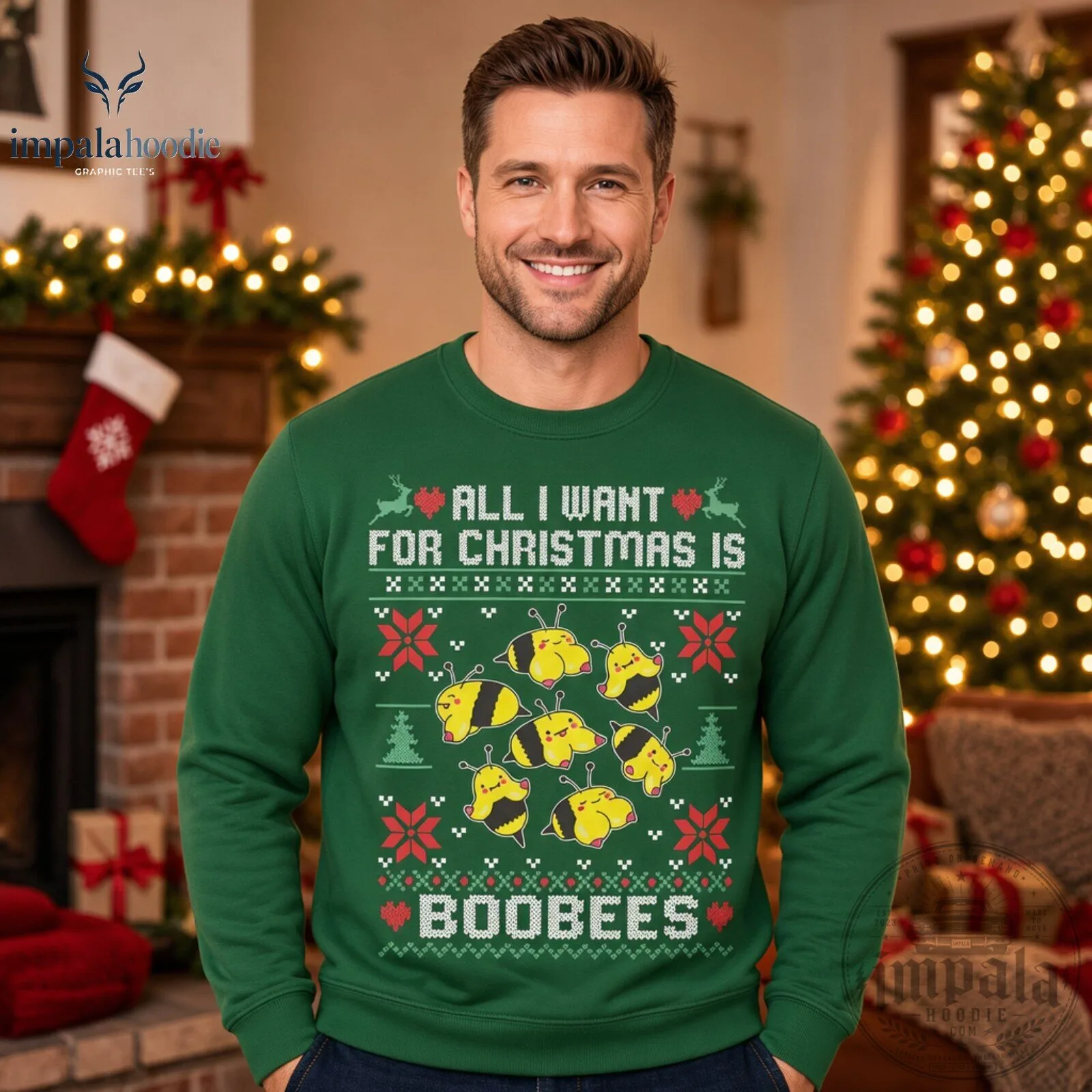 All I Want For Christmas Is Boobees Funny Christmas Ugly Sweater 11 All I Want For Christmas Is Boobees Funny Christmas Ugly Sweater