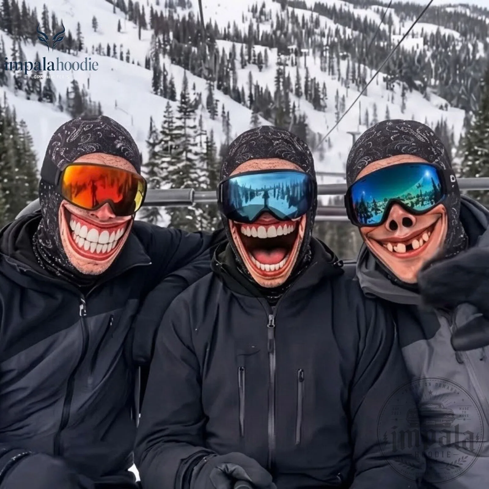 Funny Ugly Smile Ski Mask Balaclava