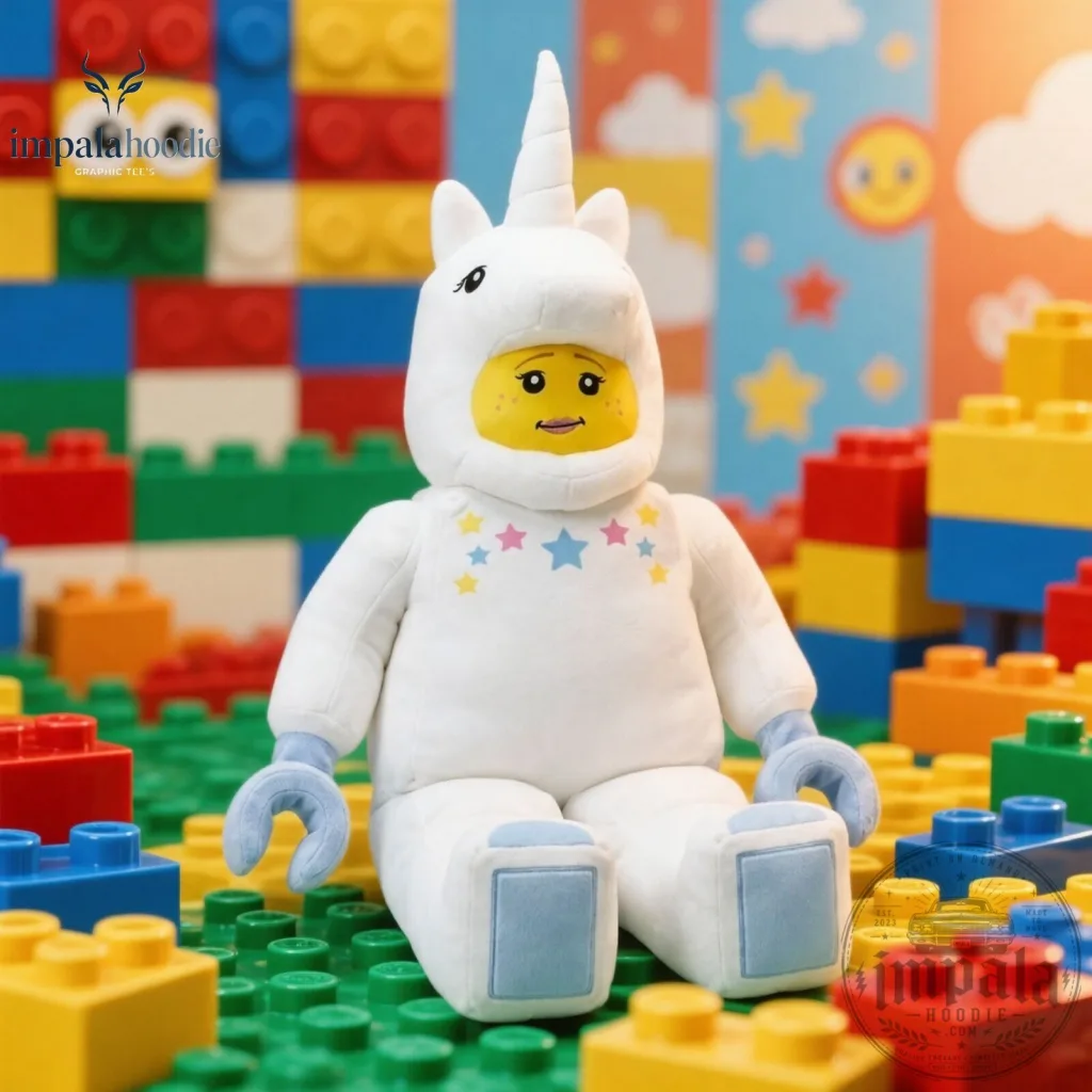 "Discover Lego Person Plush Toys: Unicorn, Dinosaur, Shark, Astronaut" 1 Lego Unicorn Person Plush Toy