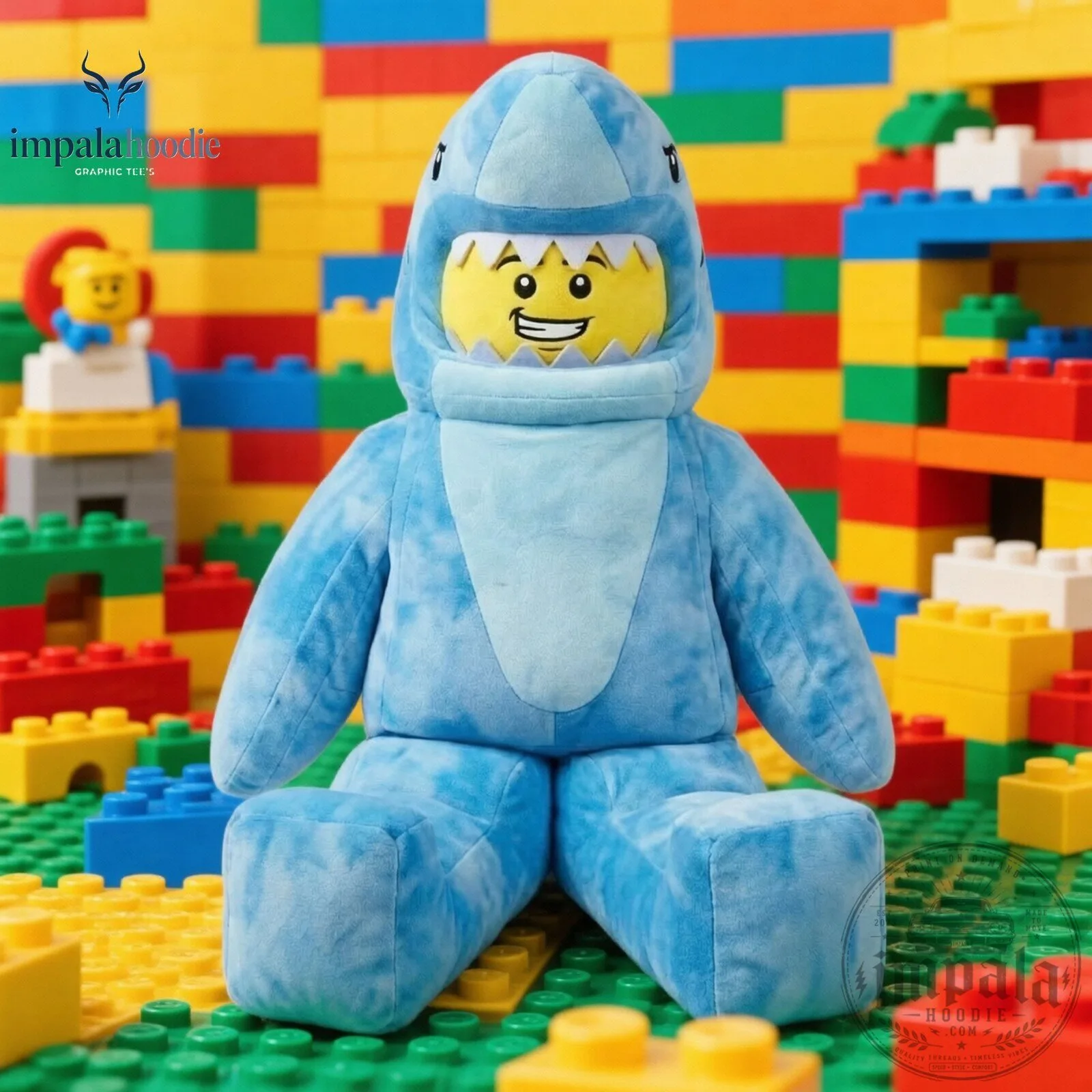 Lego Shark Person Plush Toy