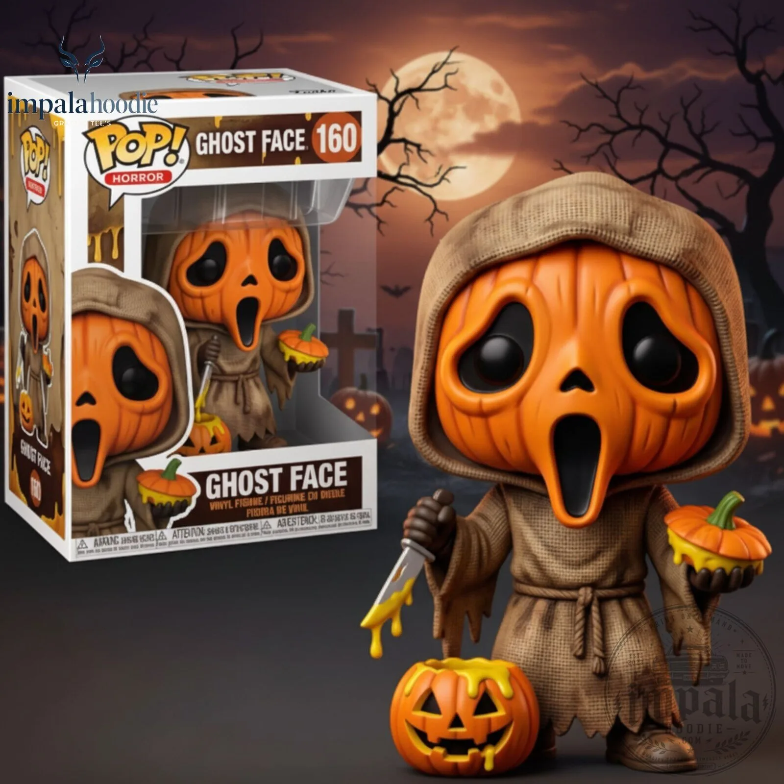 Ghost Face Halloween Pumpkin Collectible Funko Pop Figure