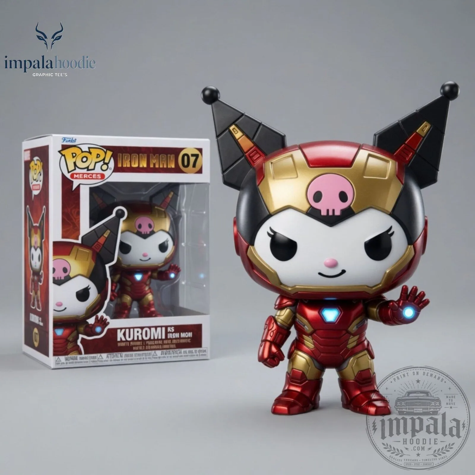Kuromi x Marvel Iron Man Collectible Funko Pop Figure 10 Kuromi x Marvel Iron Man Collectible Funko Pop Figure