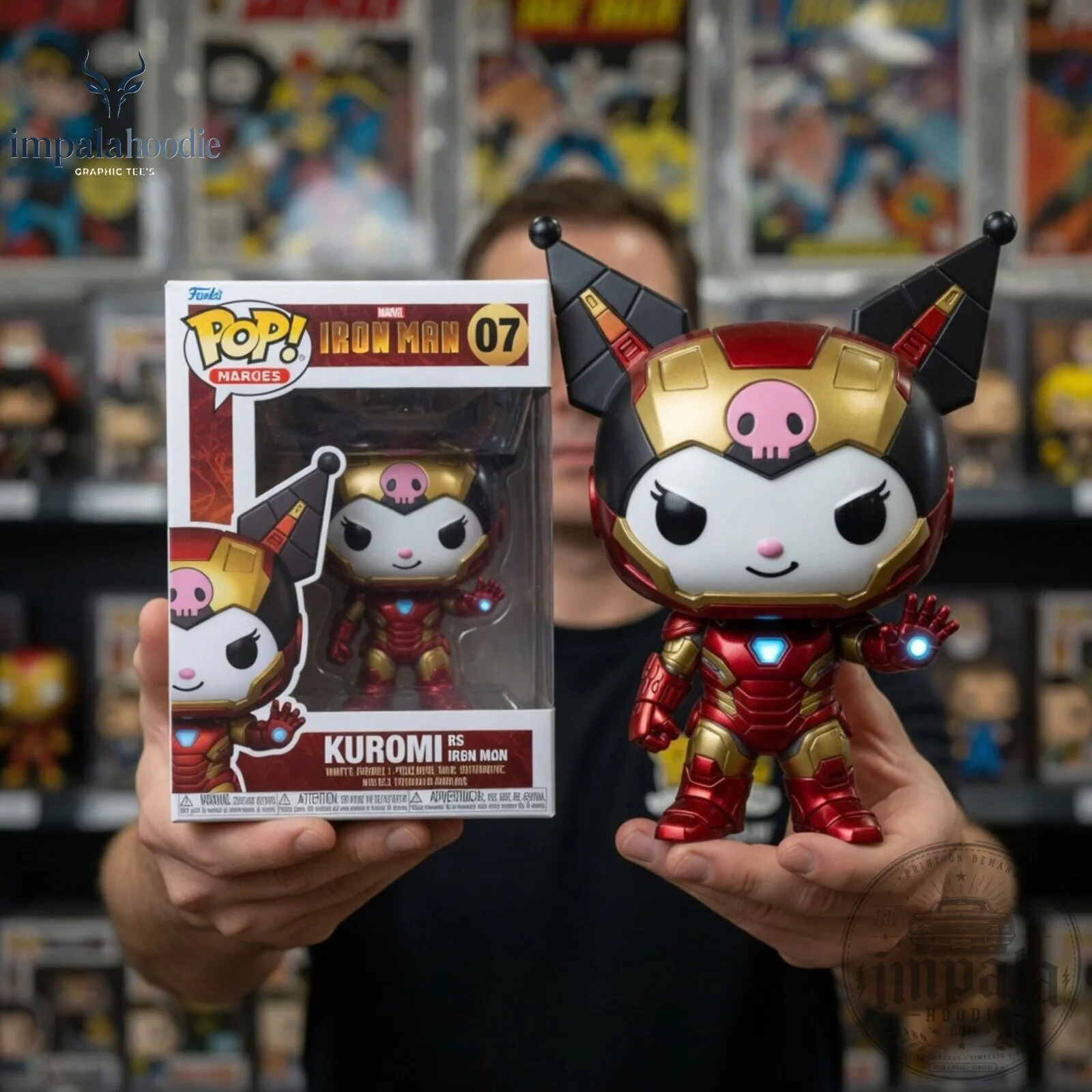 Kuromi x Marvel Iron Man Collectible Funko Pop Figure 11 Kuromi x Marvel Iron Man Collectible Funko Pop Figure