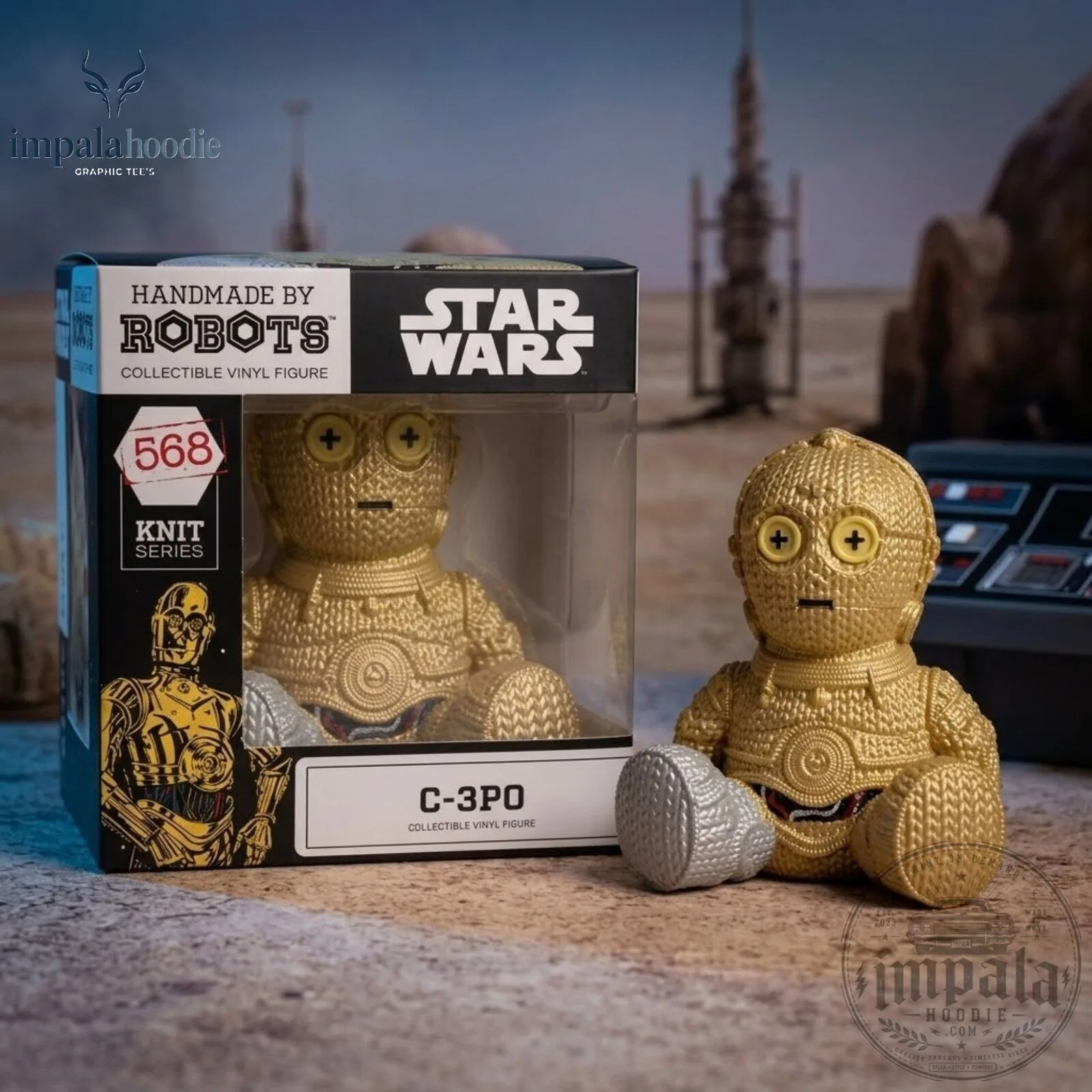 Star Wars C-3PO & Darth Vader Handmade By Robots Knit Collectible Vinyl Figure 12 Star Wars C-3PO & Darth Vader Handmade By Robots Knit Collectible Vinyl Figure