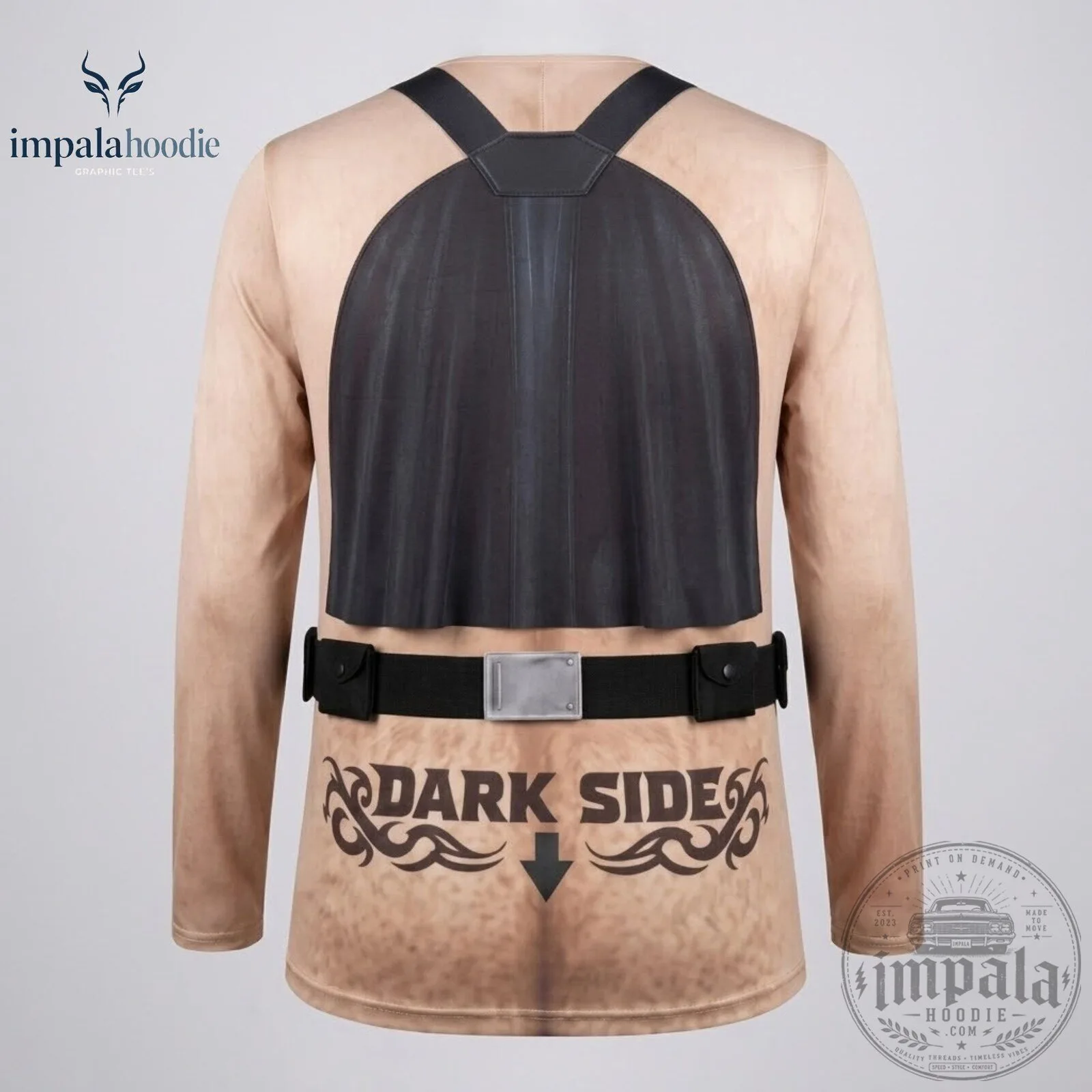 Star Wars Naked Dark Side Darth Vader Ugly Long Sleeve T-Shirt 10 Star Wars Naked Dark Side Darth Vader Ugly Long Sleeve T-Shirt